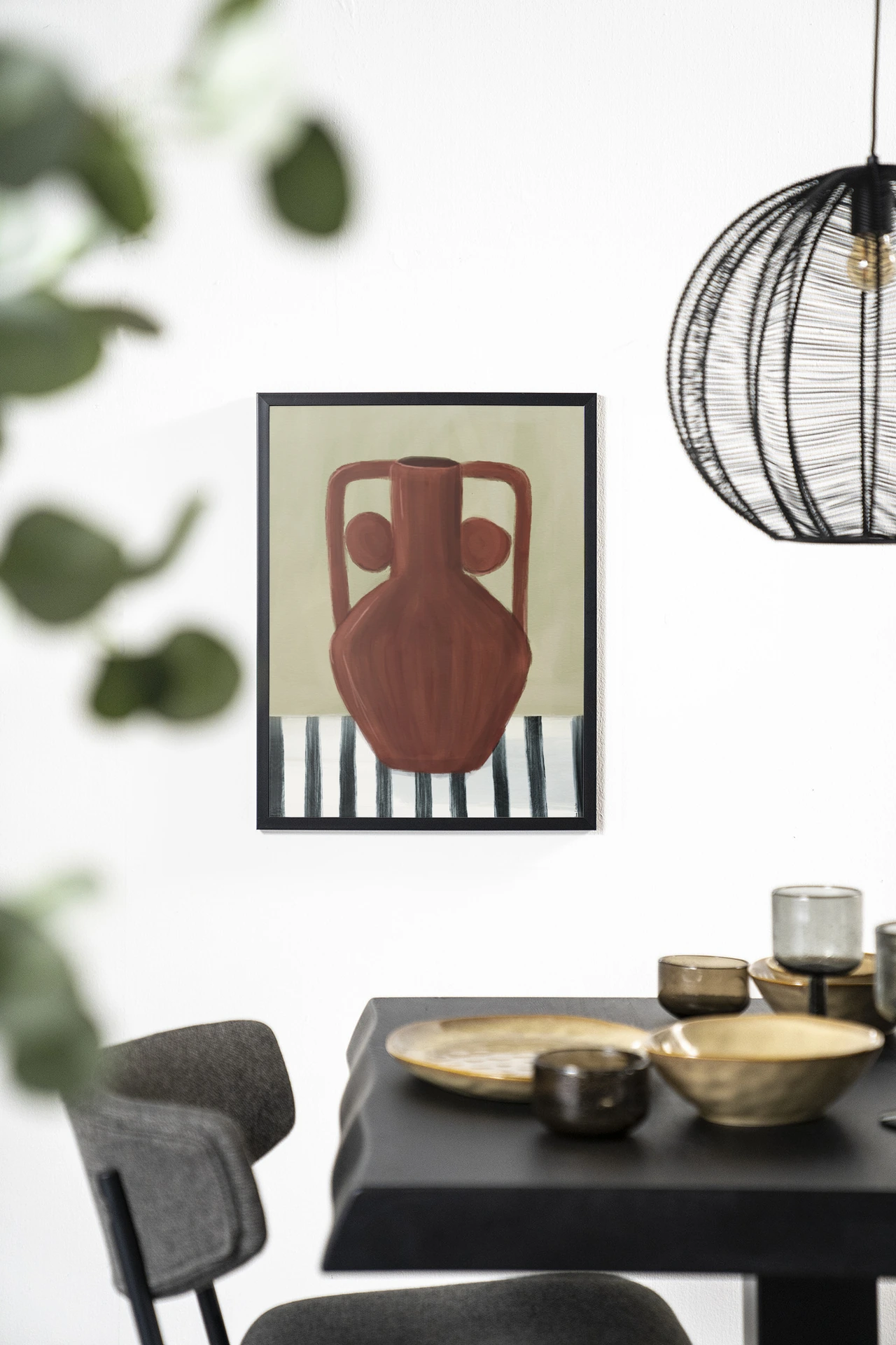 Wandkleed Vivid Vase 10 - Urban Cotton