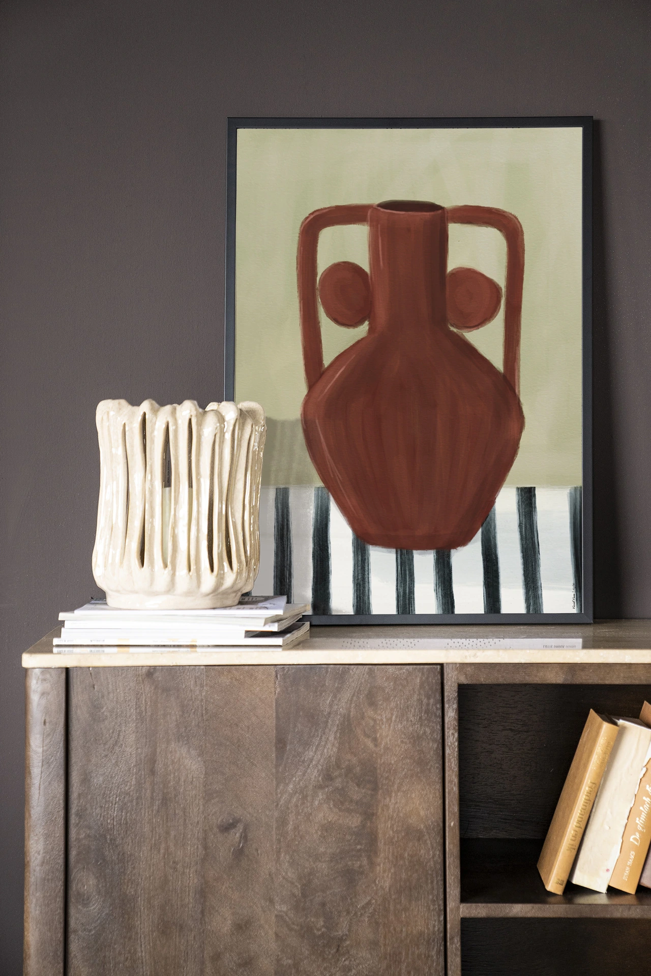 Wandkleed Vivid Vase 10 - Urban Cotton