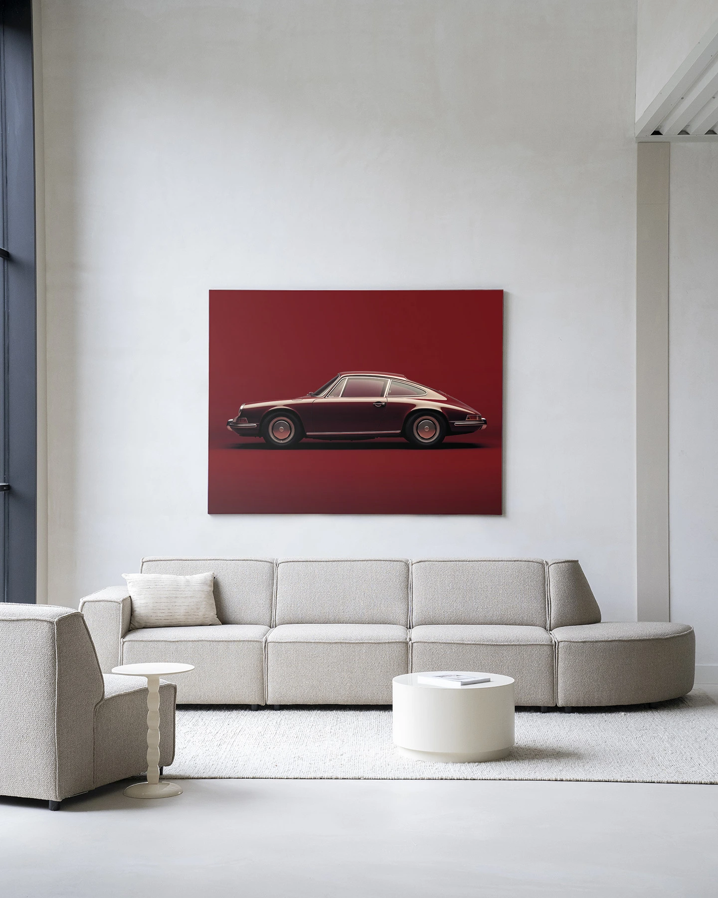 Wandkleed Vintage Porsche Red - Urban Cotton