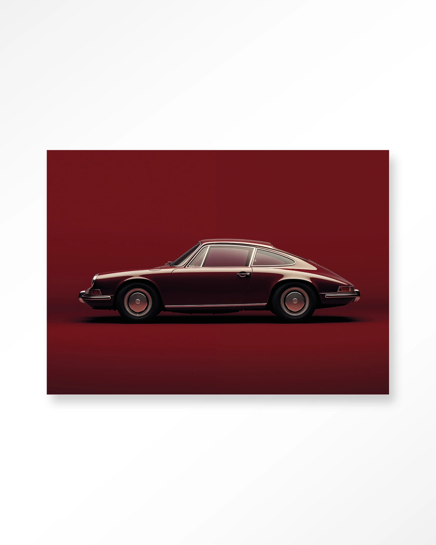 Wandkleed Vintage Porsche Red - Urban Cotton