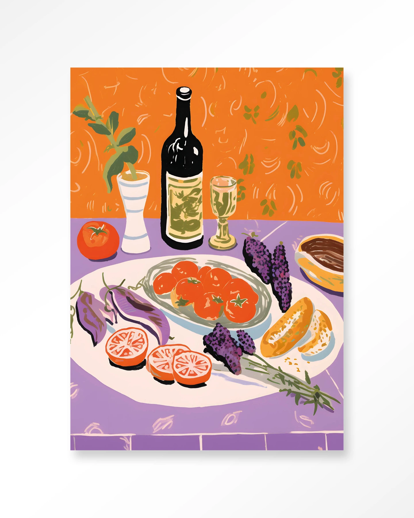 Wandkleed Mediterranean Table - Urban Cotton