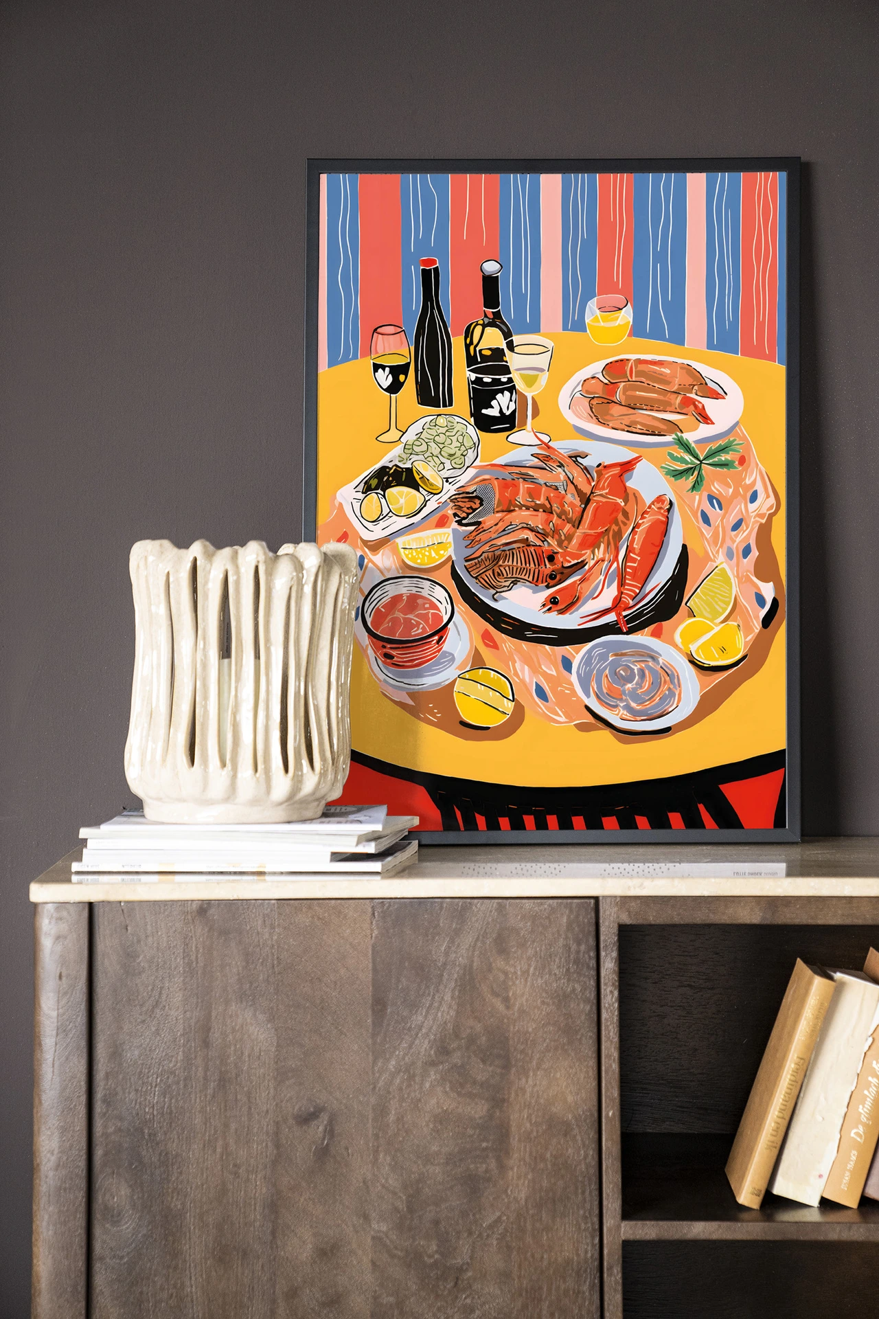 Wandkleed Fruits de Mer - Urban Cotton