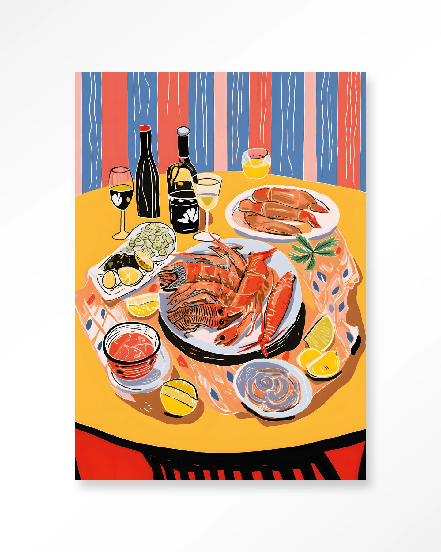 Wandkleed Fruits de Mer - Urban Cotton