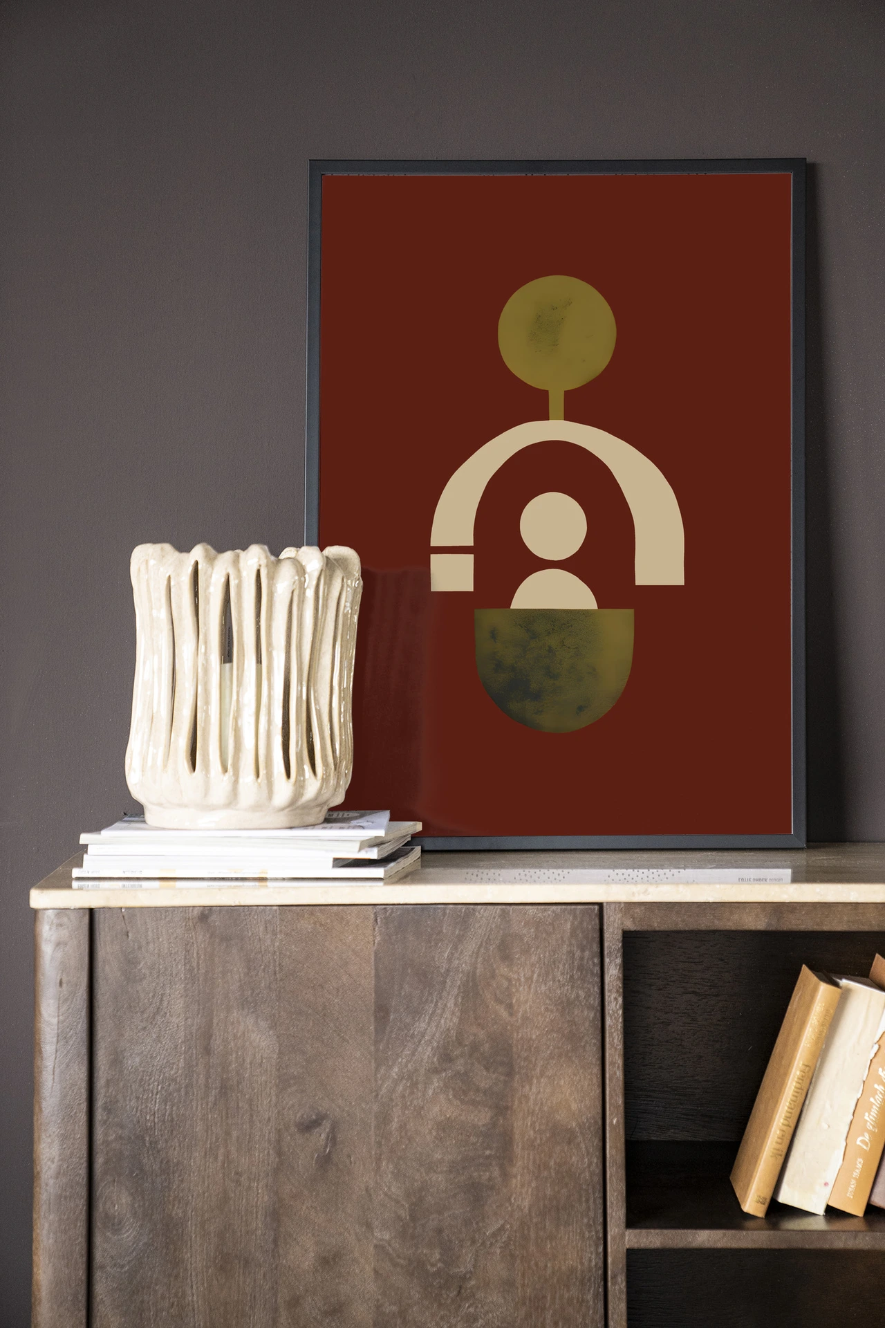 Wandkleed Forma 2 Red - Urban Cotton