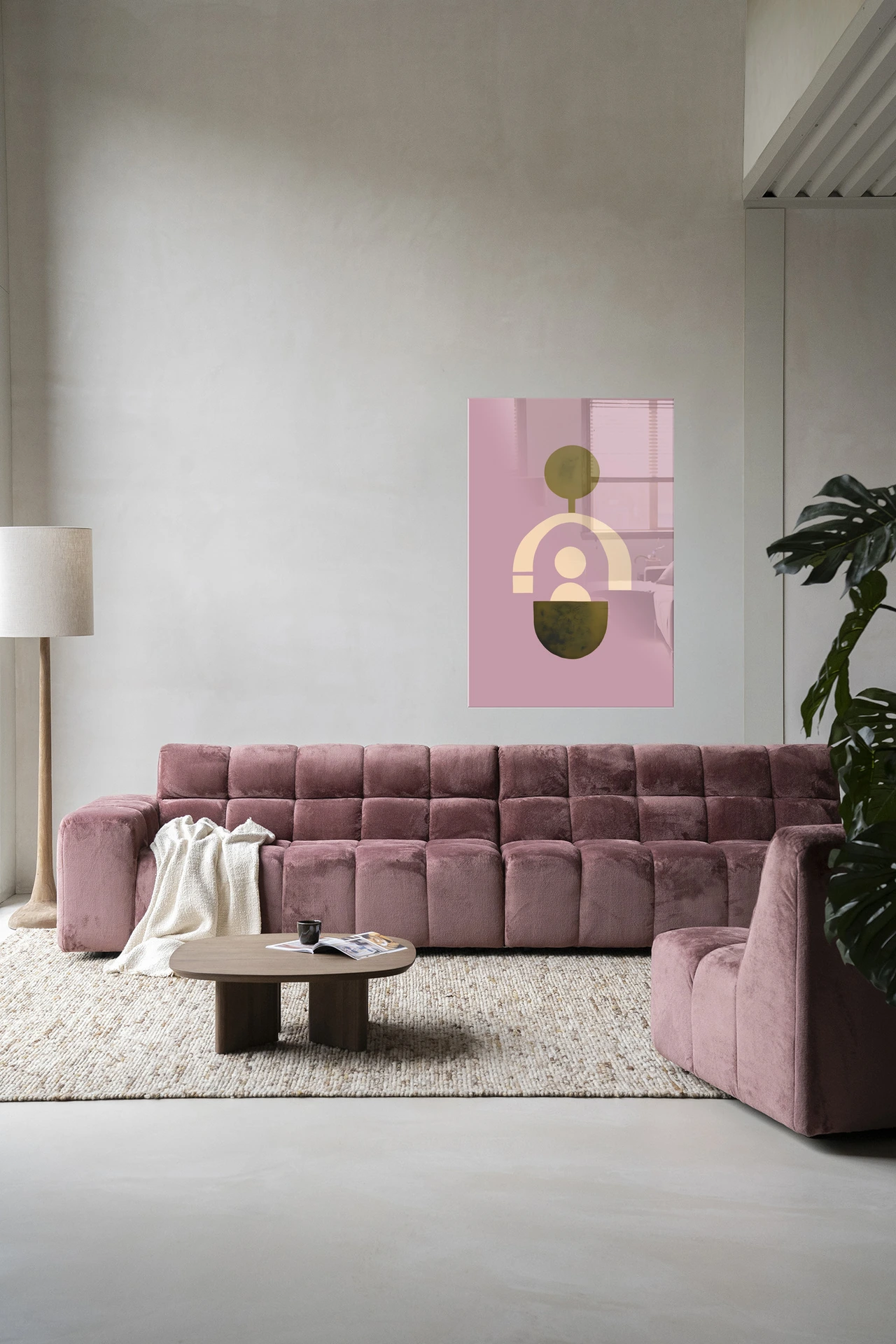 Wandkleed Forma 2 Lilac - Urban Cotton
