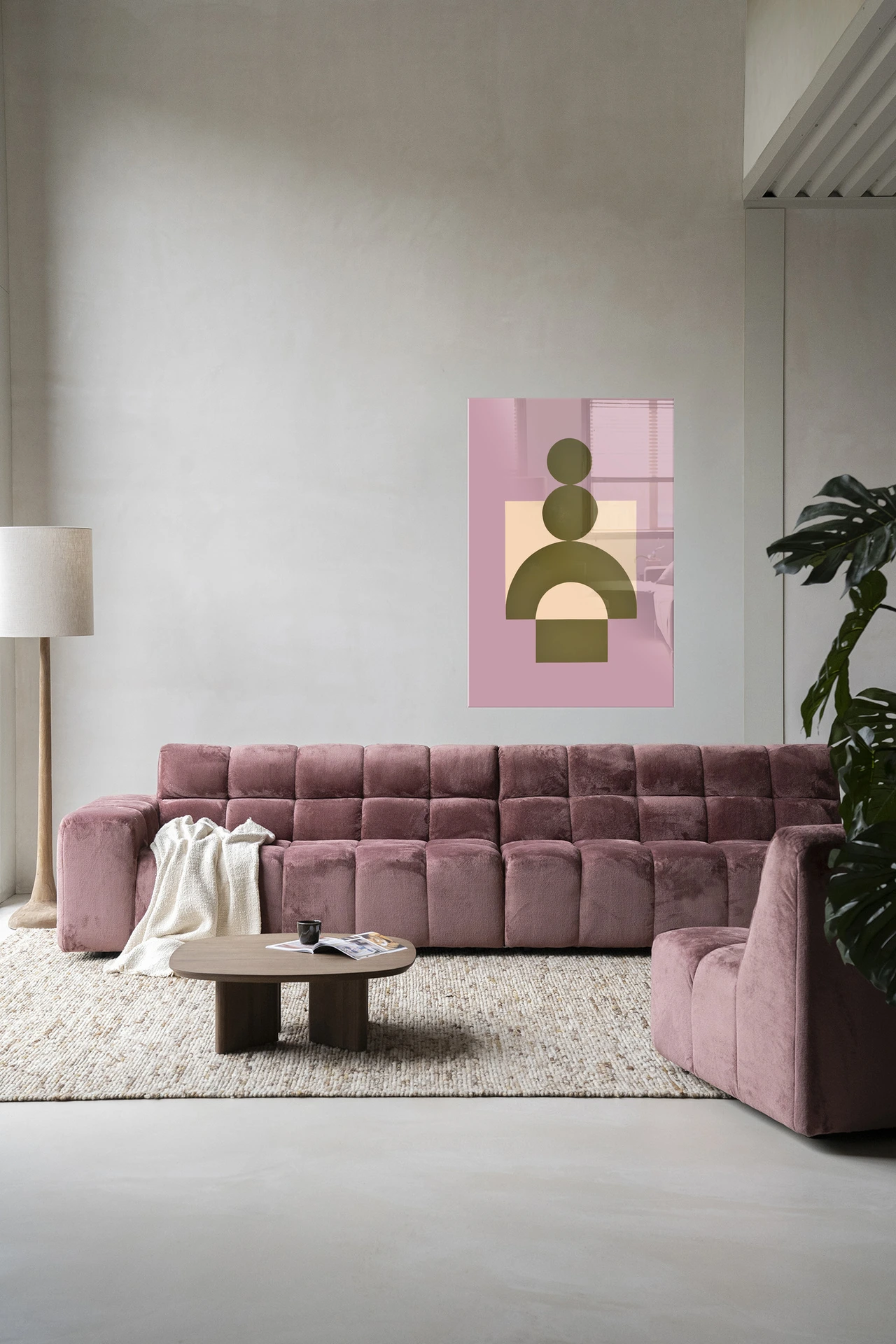 Wandkleed Forma 3 Lilac - Urban Cotton
