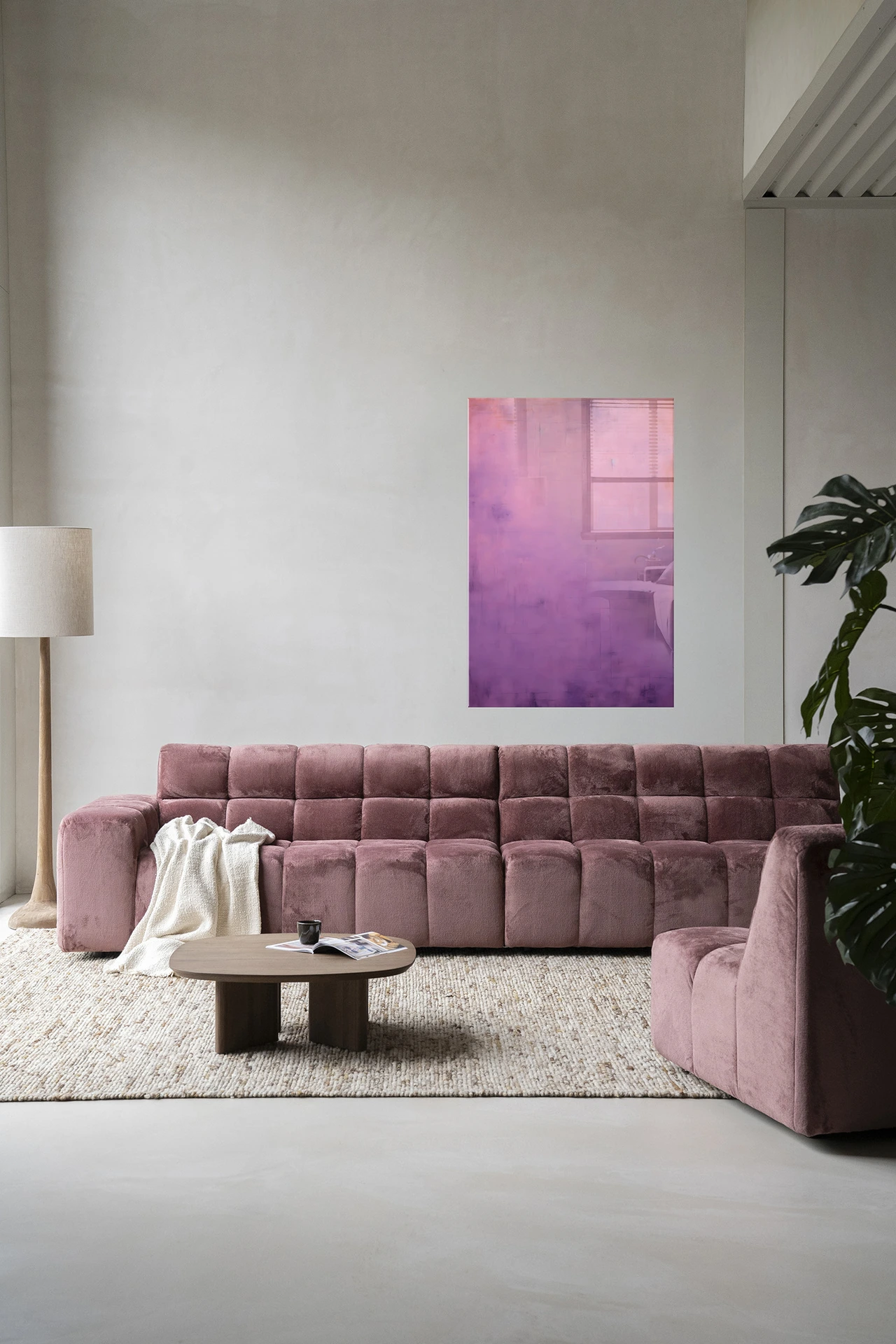 Wandkleed Purple - Urban Cotton