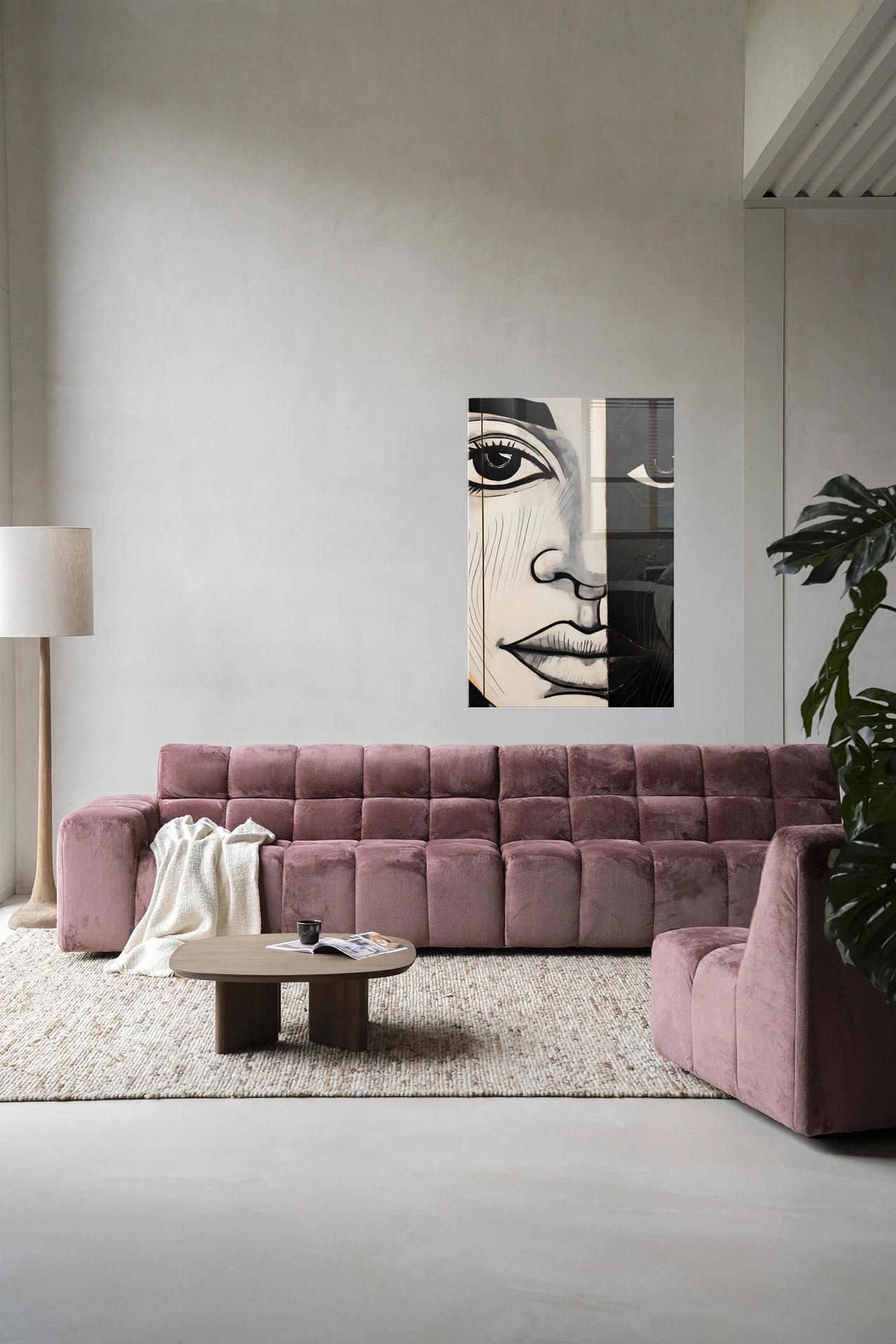 Wandkleed Contrast - Urban Cotton