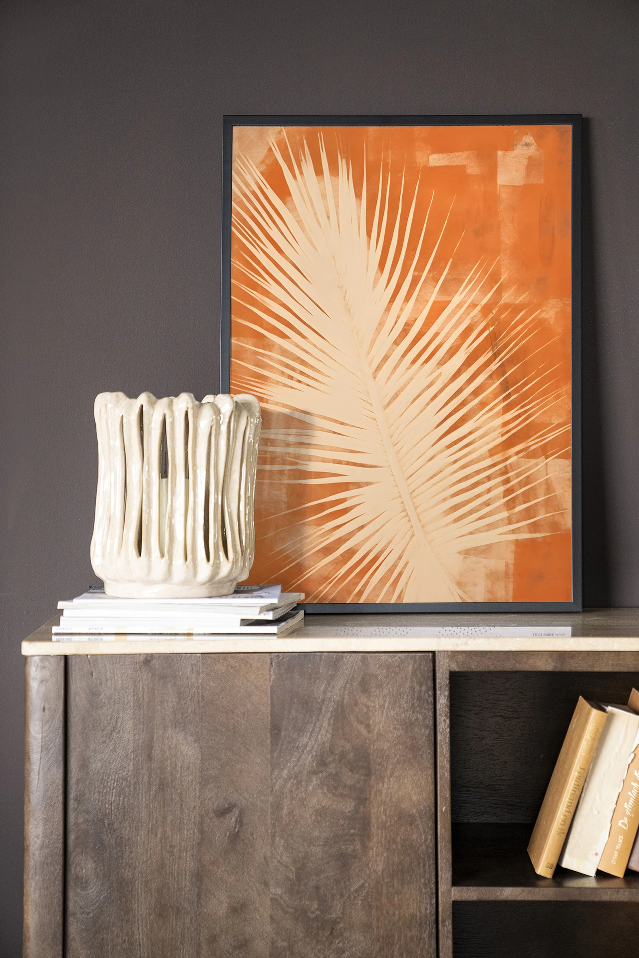 Wandkleed Rusty Leaf - Urban Cotton
