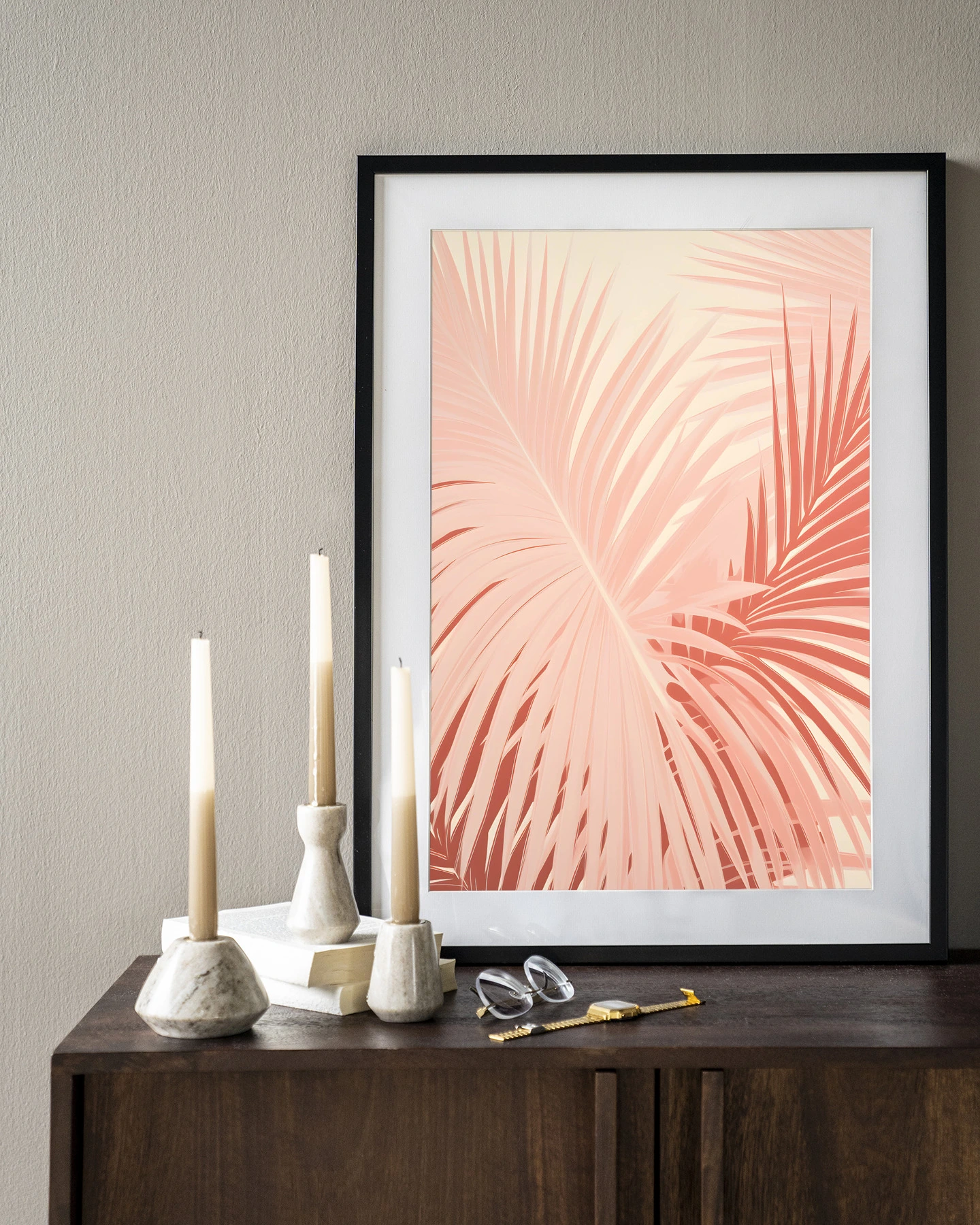 Art print Pink Palm - Urban Cotton
