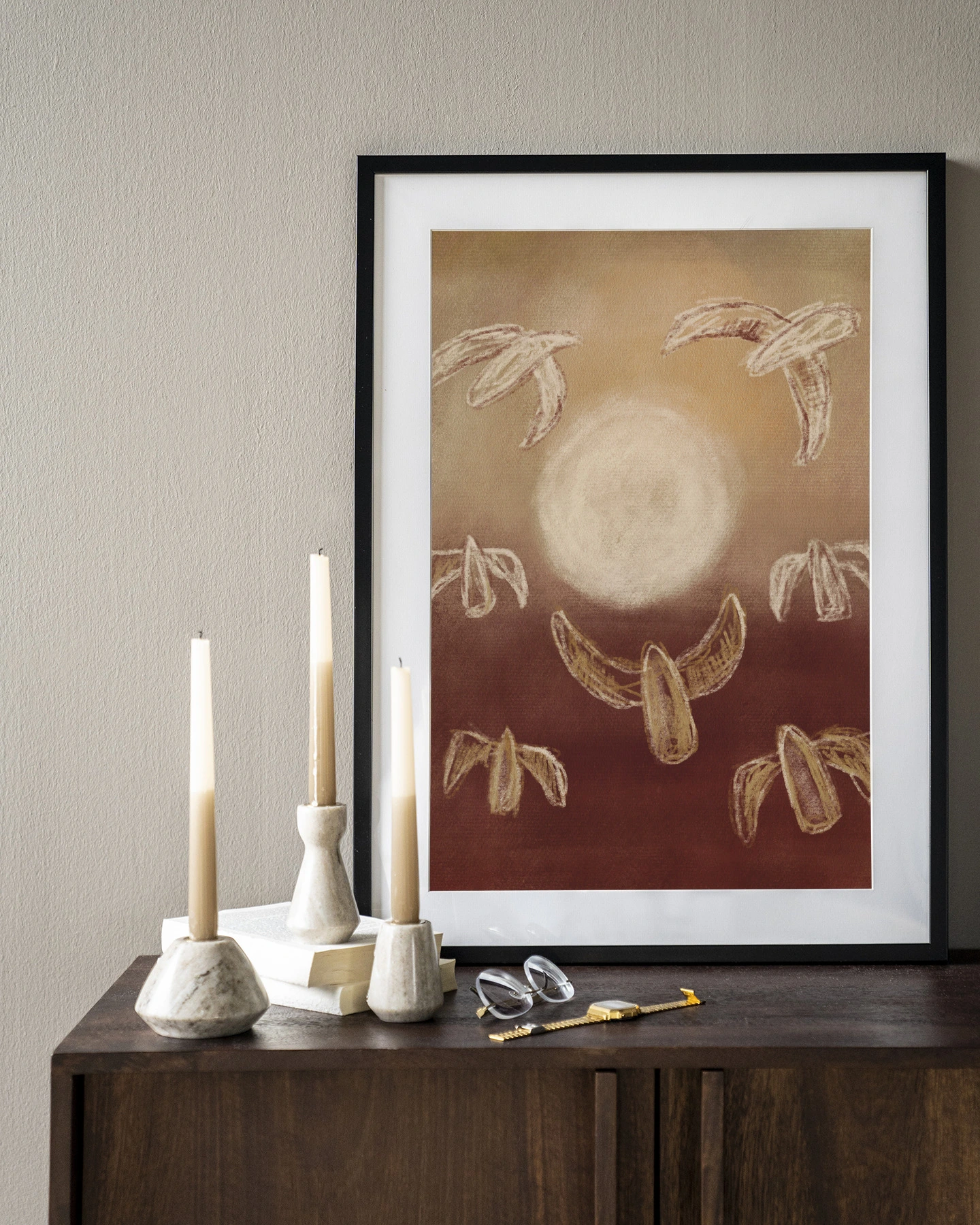 Wandkleed Birds By Night - Urban Cotton
