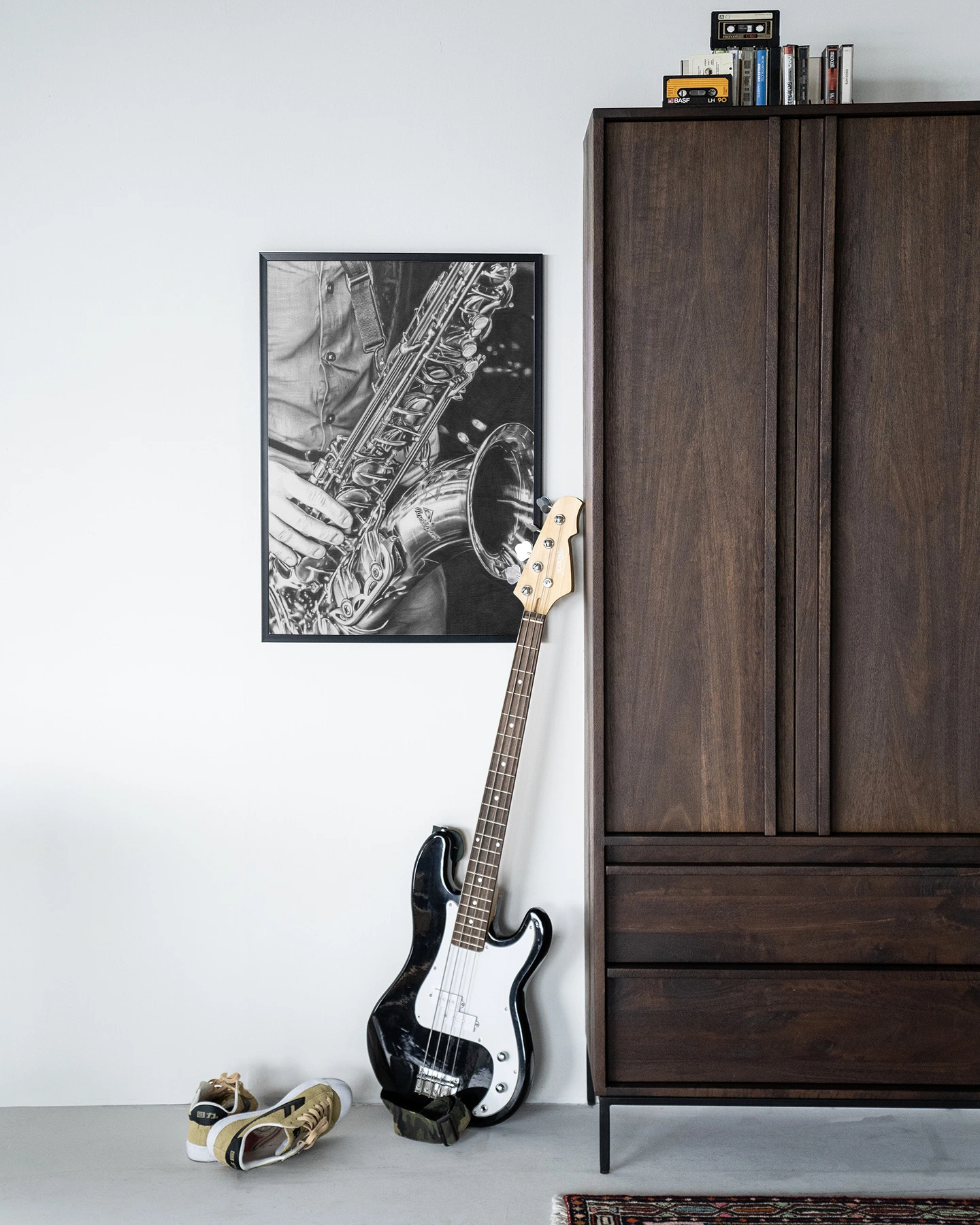 Wandkleed The man with the sax - Urban Cotton