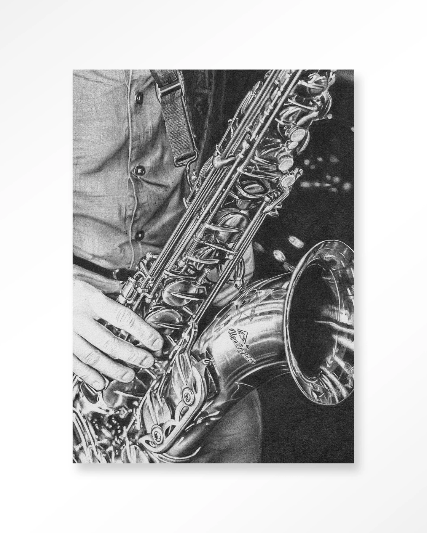Wandkleed The man with the sax - Urban Cotton