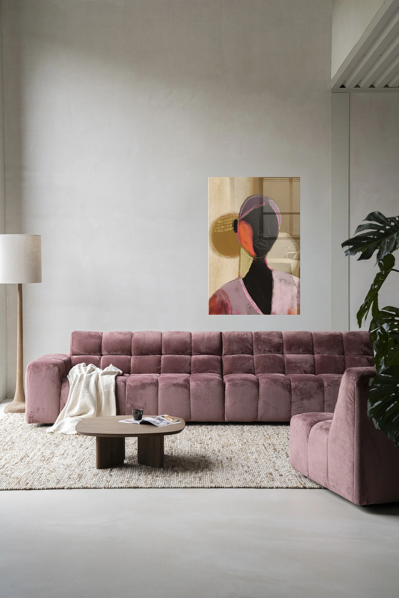 Wandkleed Silhouette Lady 1 - Urban Cotton
