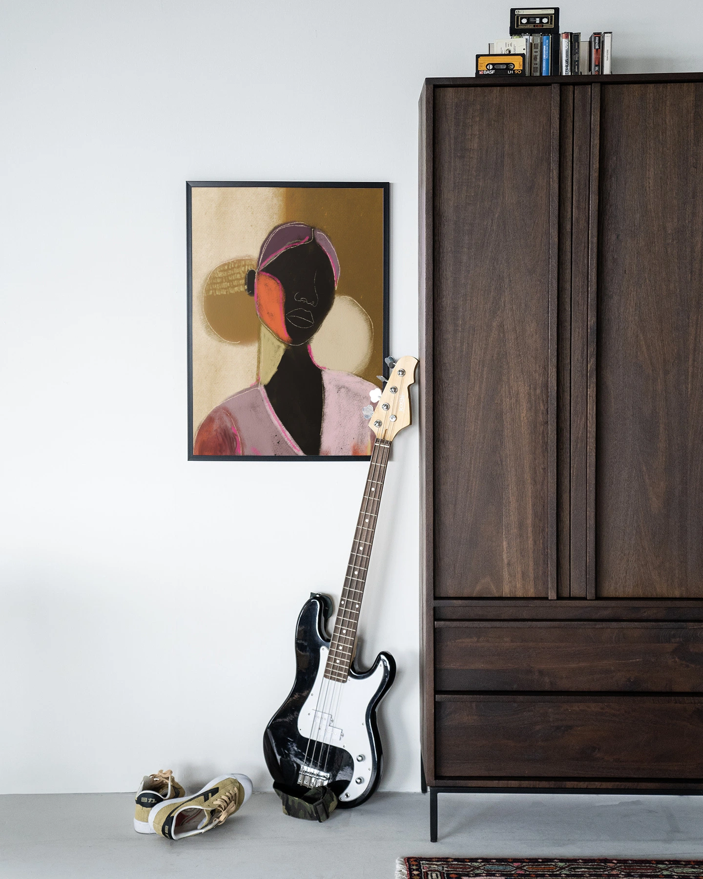 Wandkleed Silhouette Lady 1 - Urban Cotton