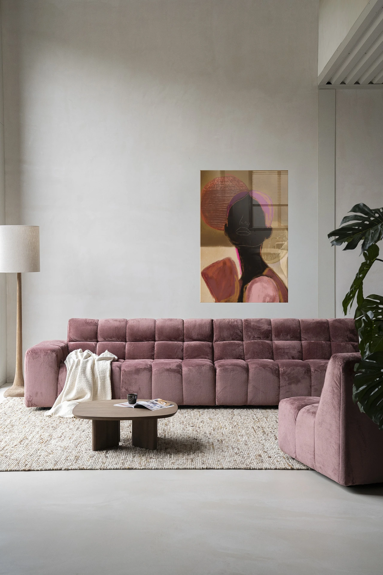 Wandkleed Silhouette Lady 2 - Urban Cotton