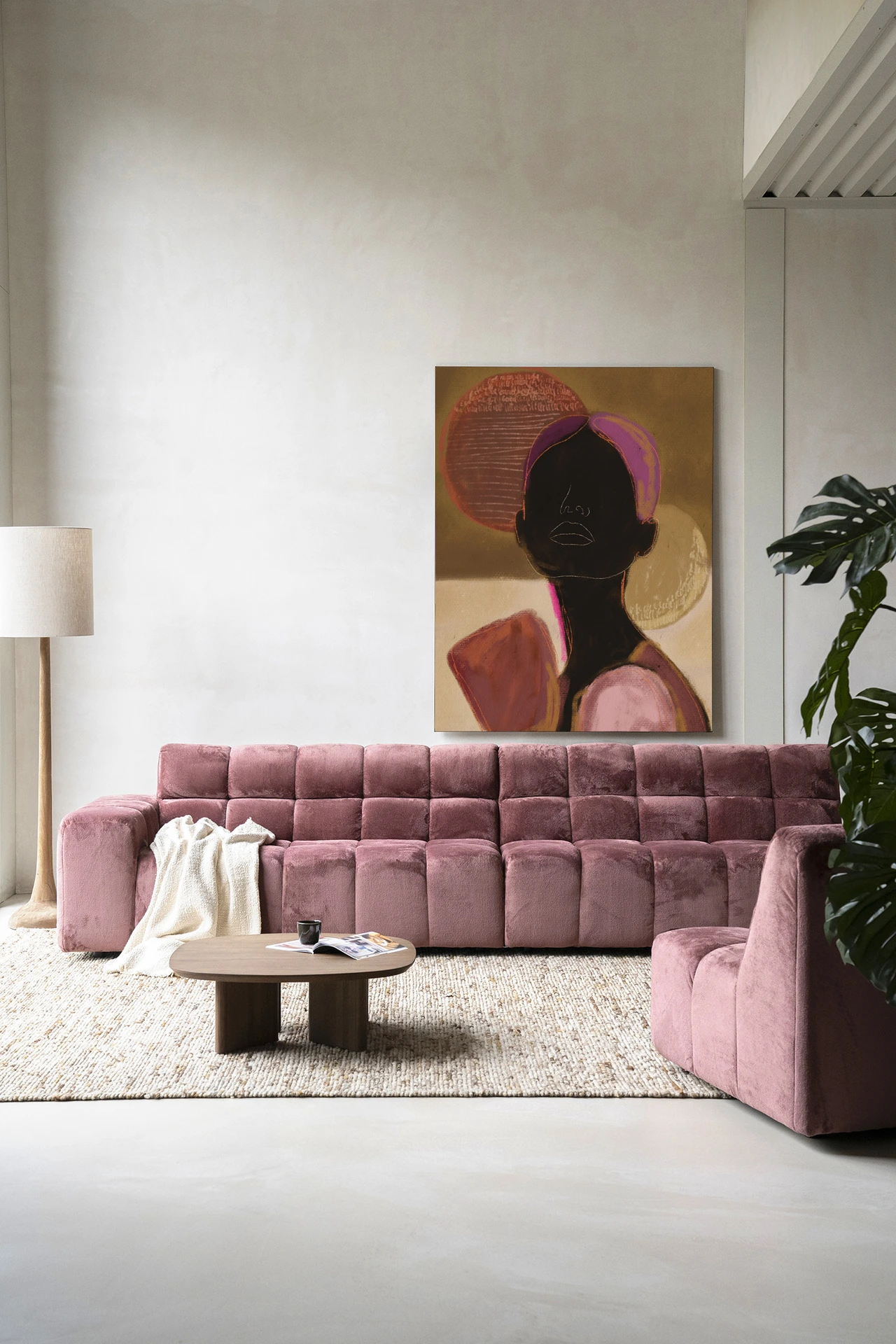Wandkleed Silhouette Lady 2 - Urban Cotton