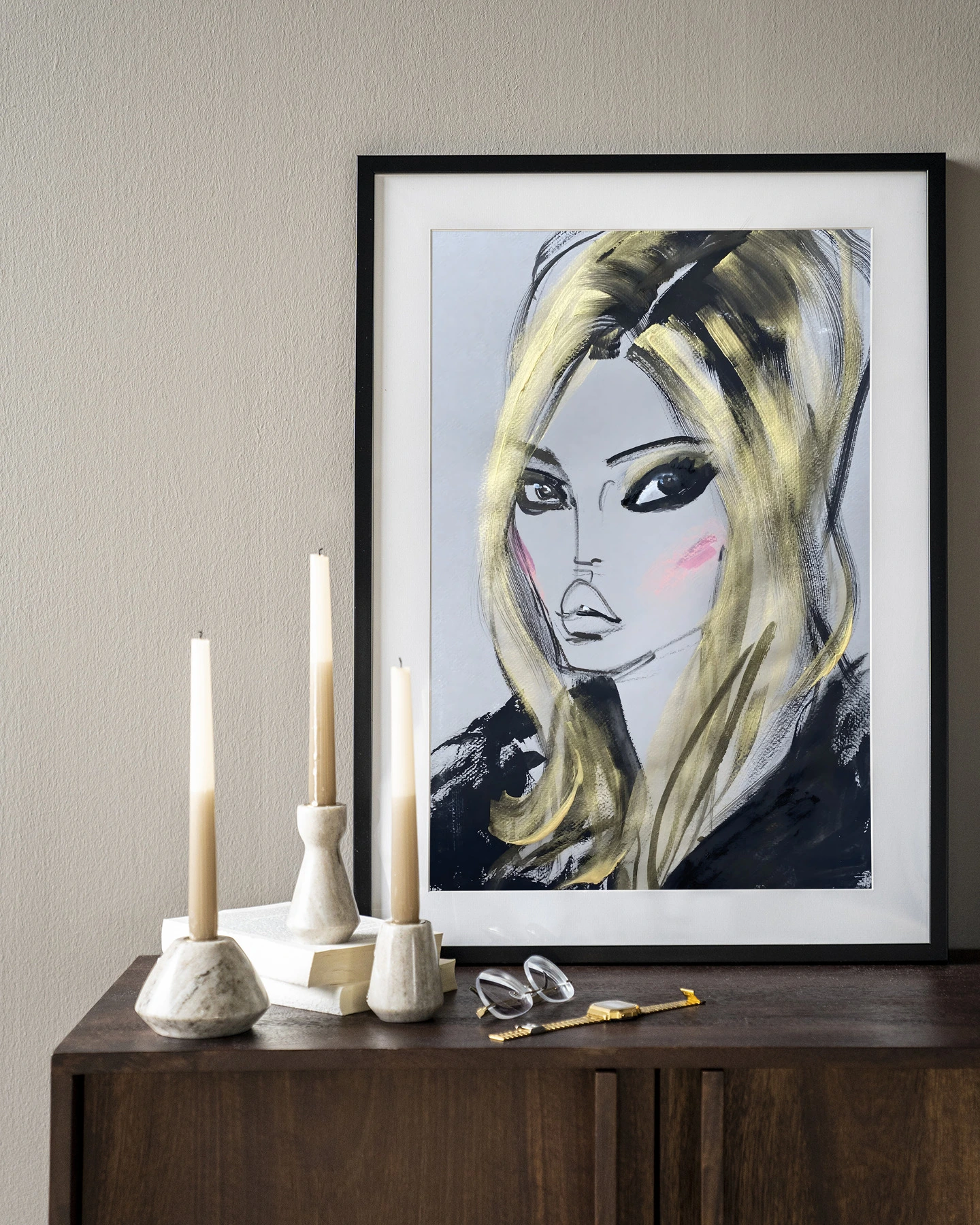 Wandkleed Kate Moss - Urban Cotton