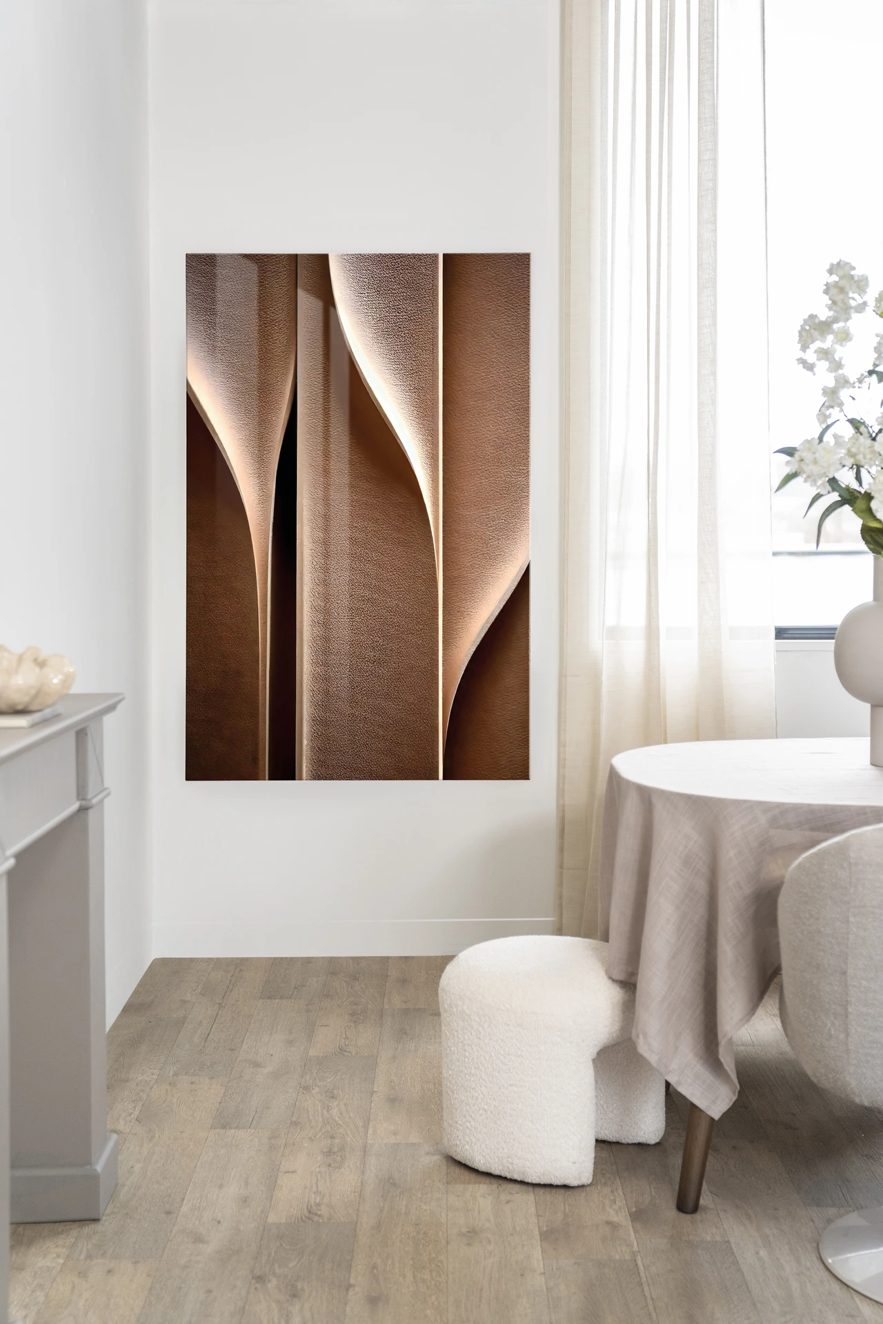 Wandkleed Whispering Curves - Urban Cotton
