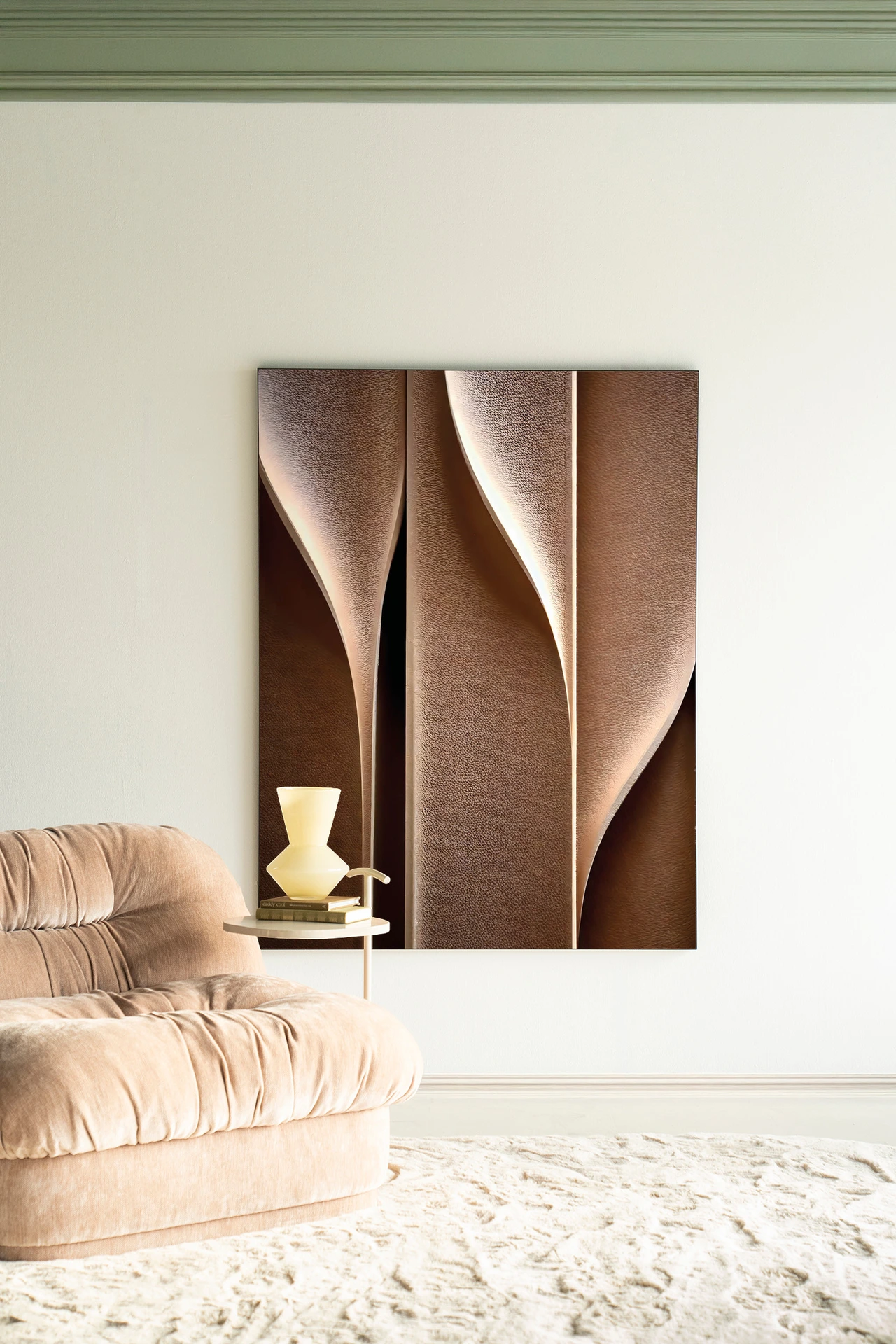 Wandkleed Whispering Curves - Urban Cotton