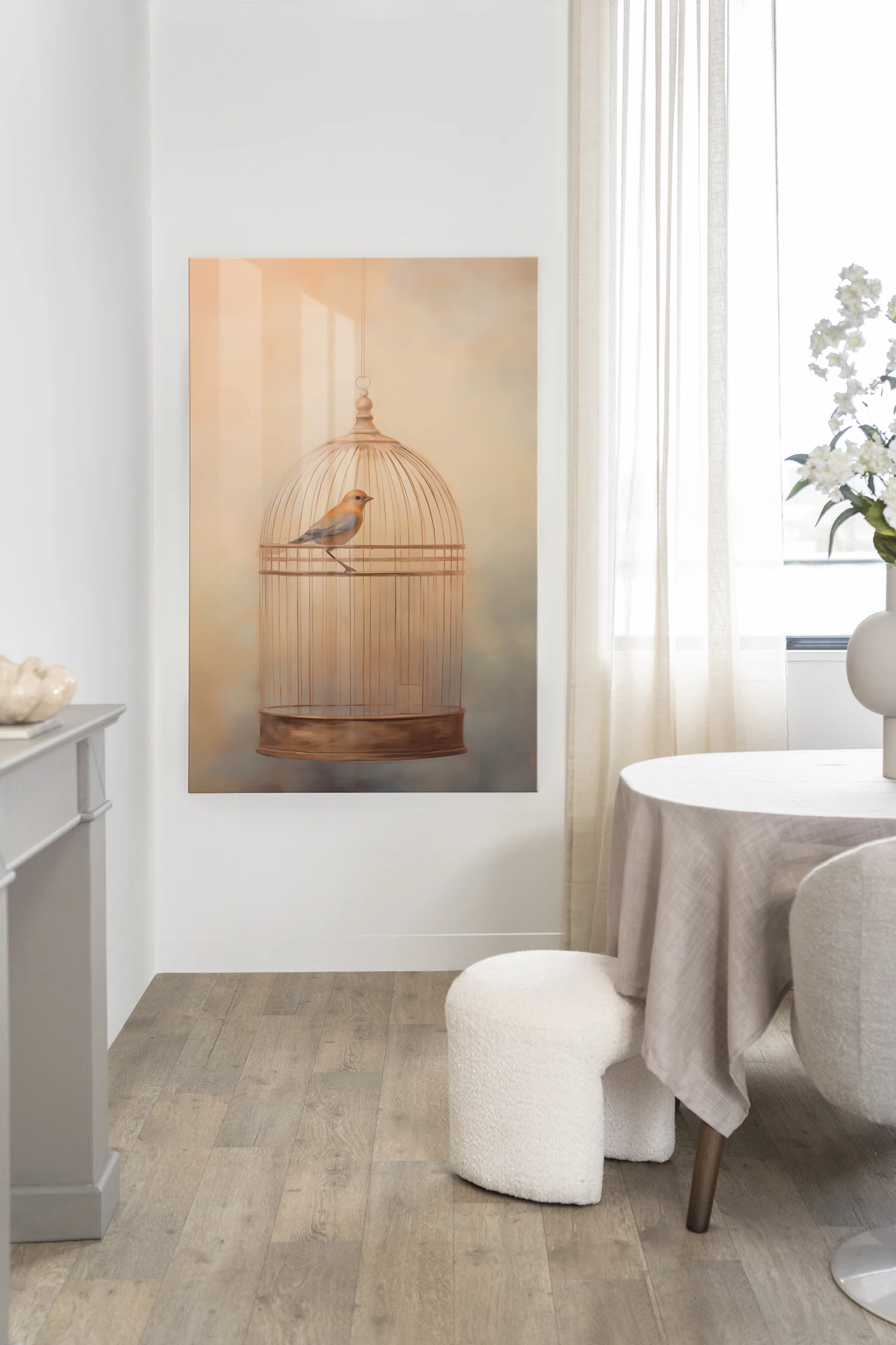 Wandkleed Bird Cage - Urban Cotton