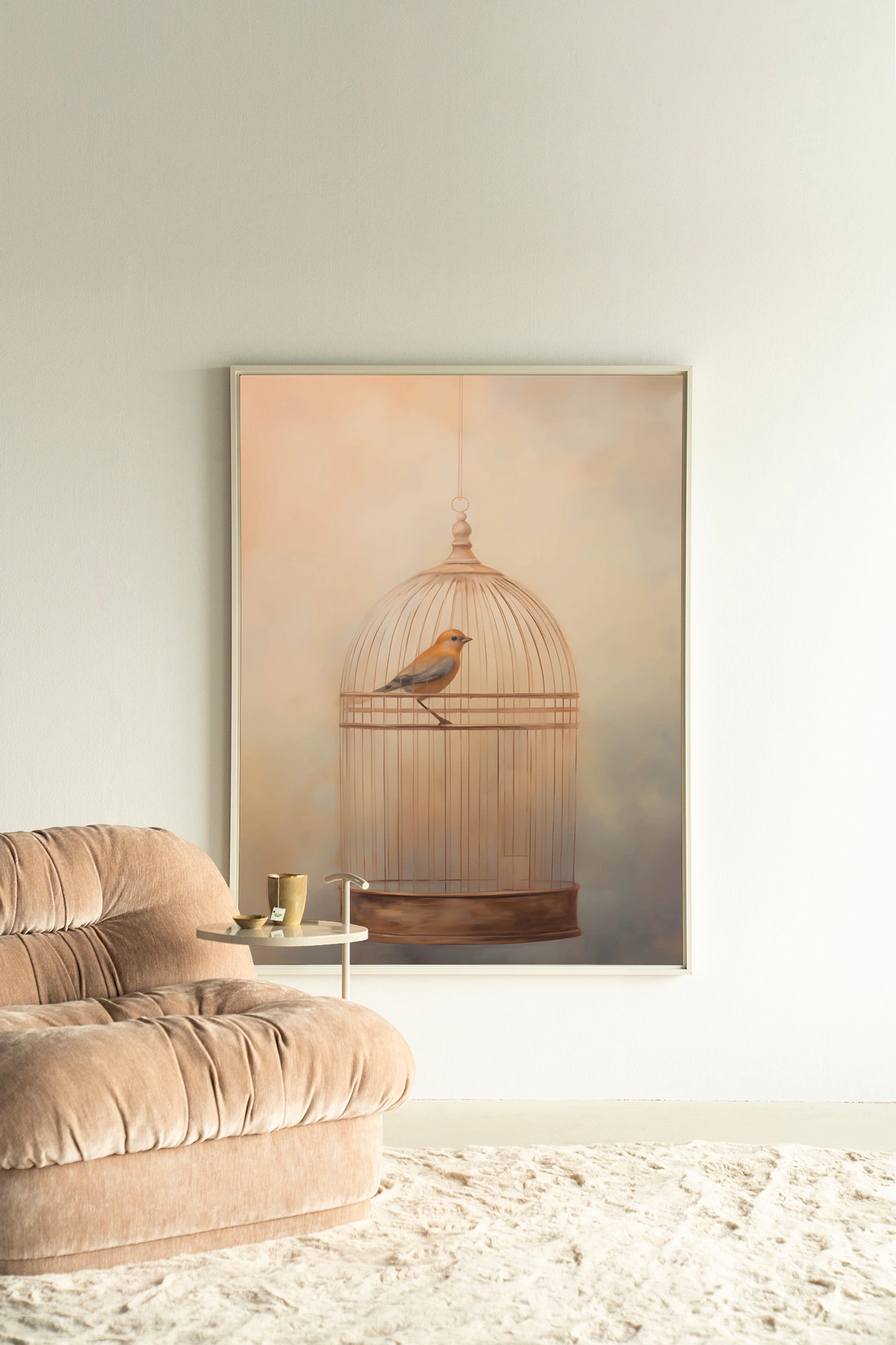 Wandkleed Bird Cage - Urban Cotton