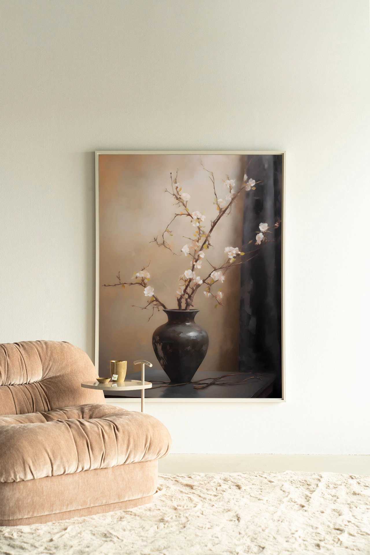 Wandkleed Light Blossom Vase - Urban Cotton