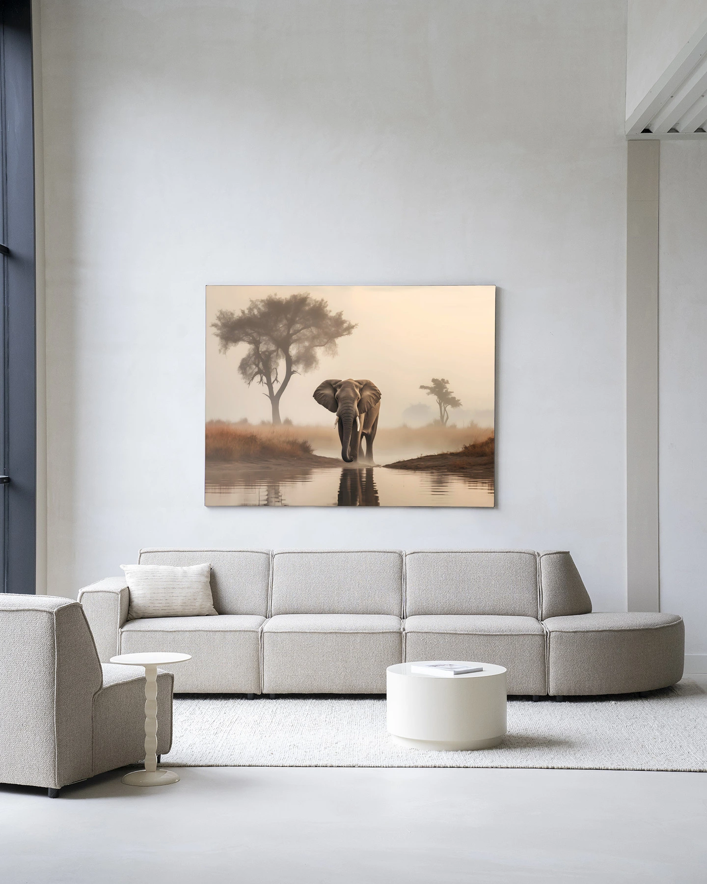 Wandkleed Savannah Elephant - Urban Cotton