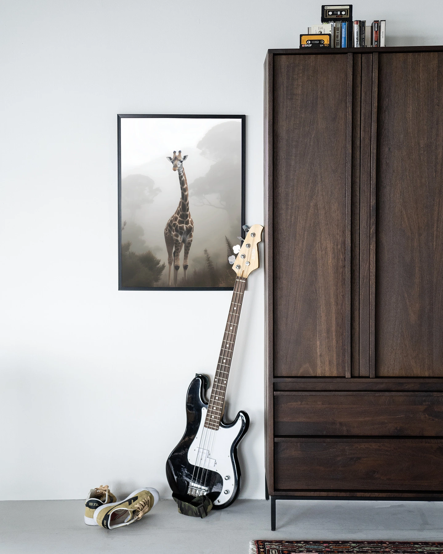 Wandkleed Giraffe Mist - Urban Cotton