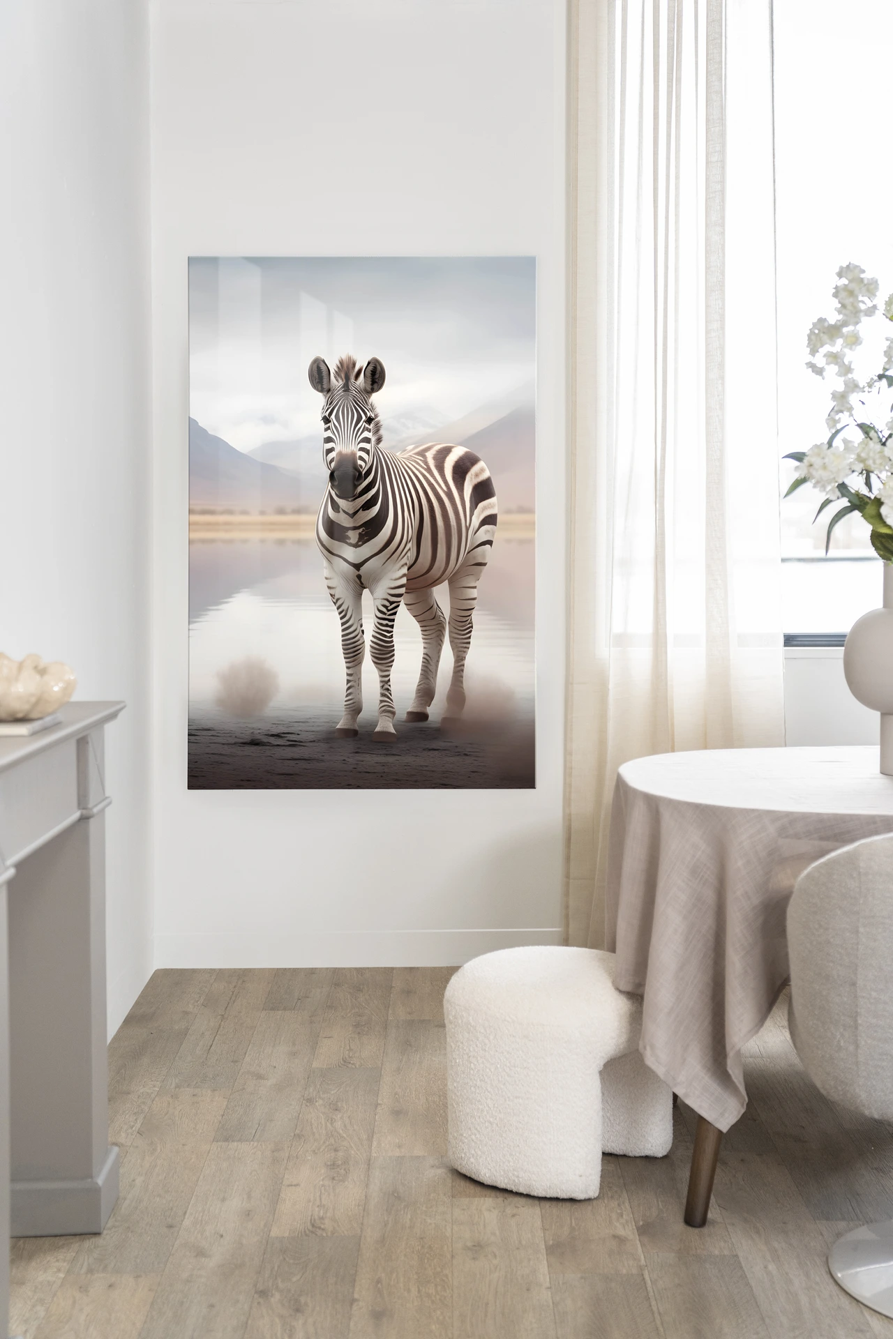 Wandkleed Zebra Mist - Urban Cotton