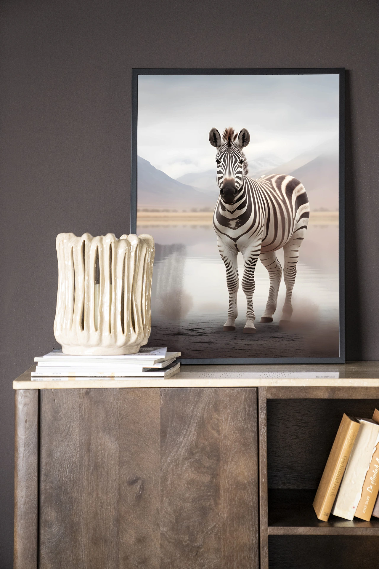 Wandkleed Zebra Mist - Urban Cotton