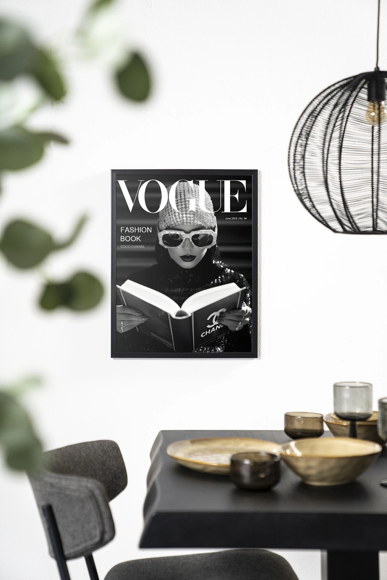 Wandkleed Fashion Book Black - Urban Cotton