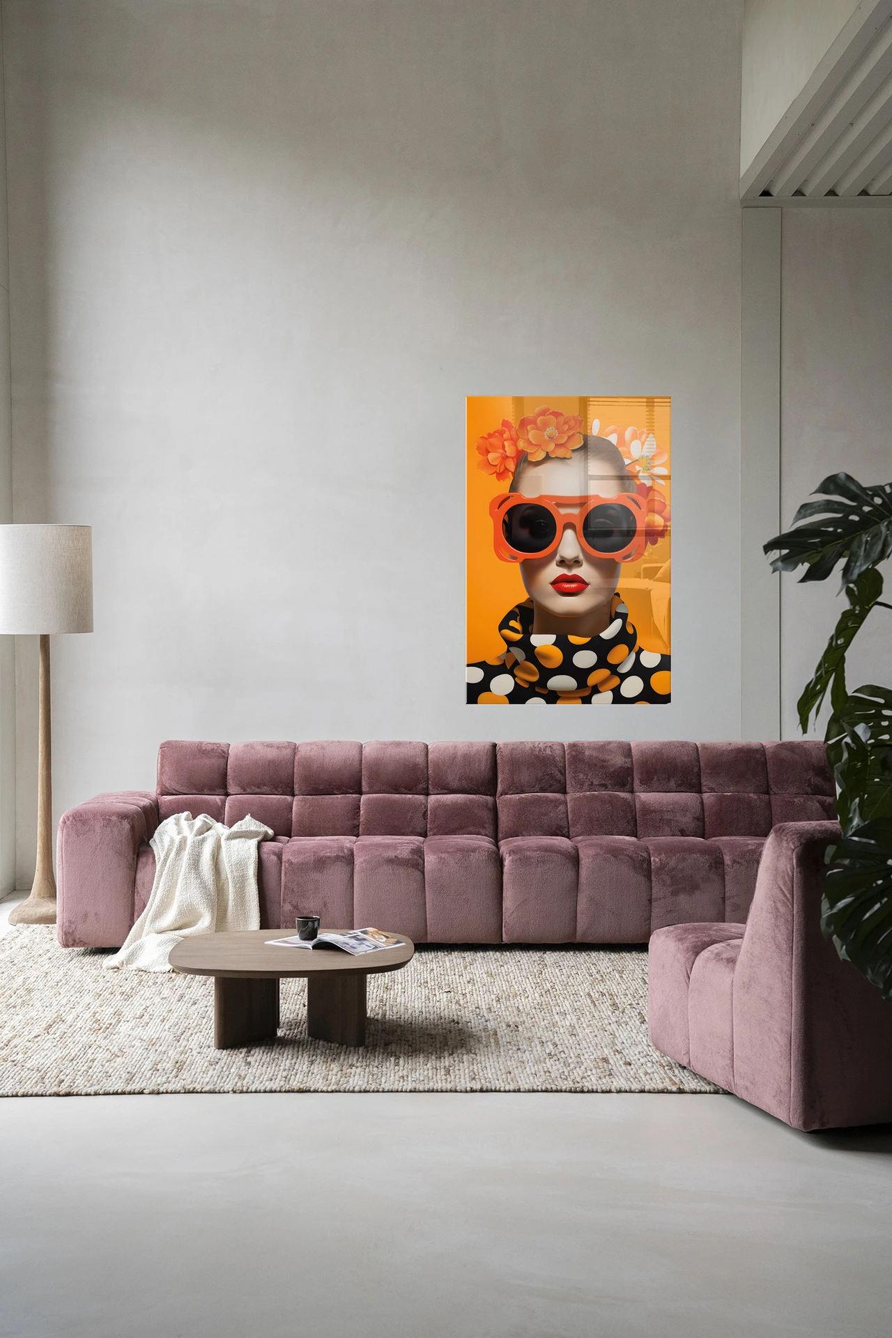 Wandkleed Orange Flower - Urban Cotton