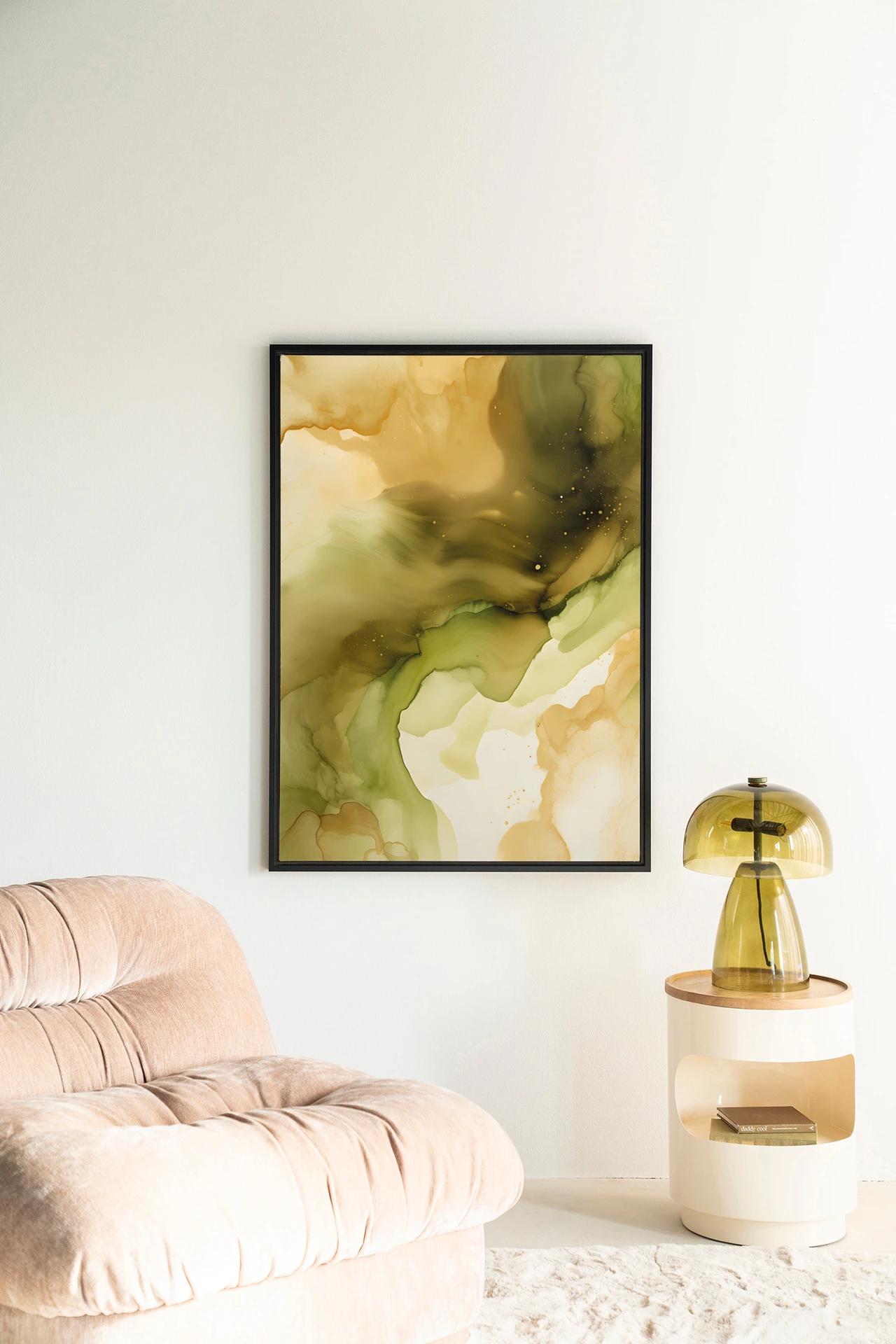 Wandkleed Green Flow - Urban Cotton