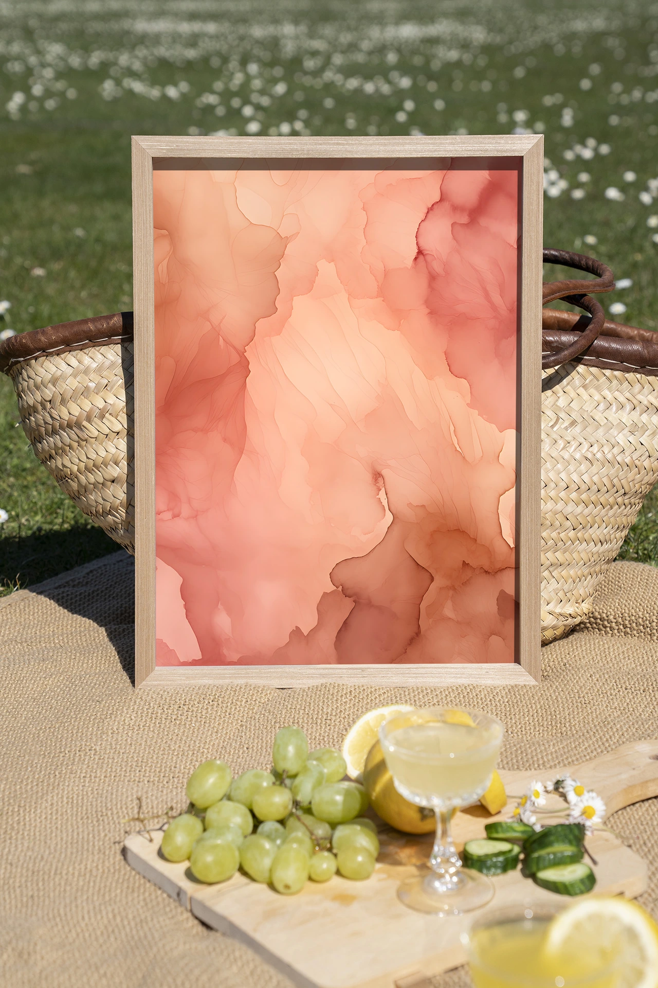 Wandkleed Flowing Pink - Urban Cotton