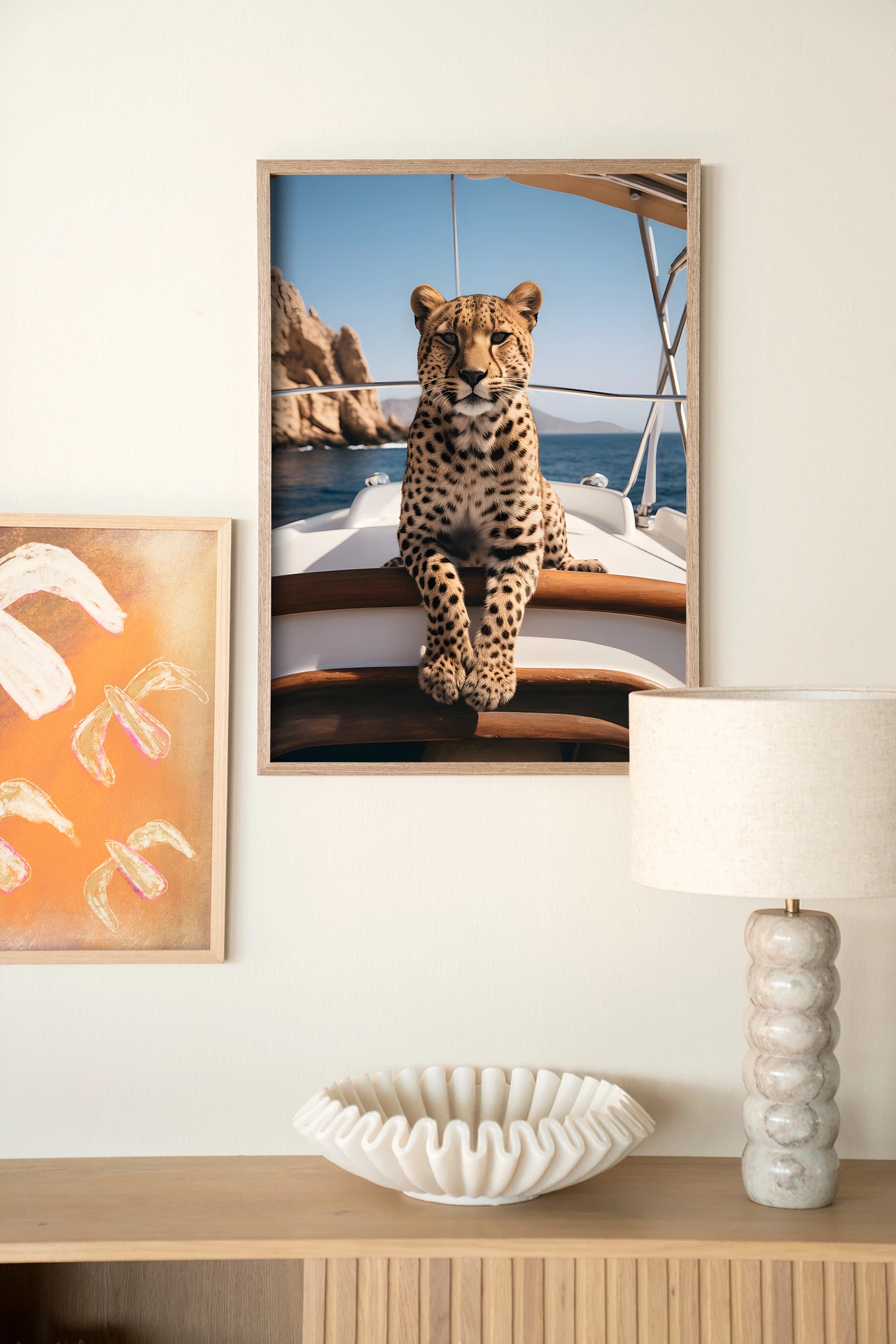 Wandtuch Sailboat Cheetah - Urban Cotton