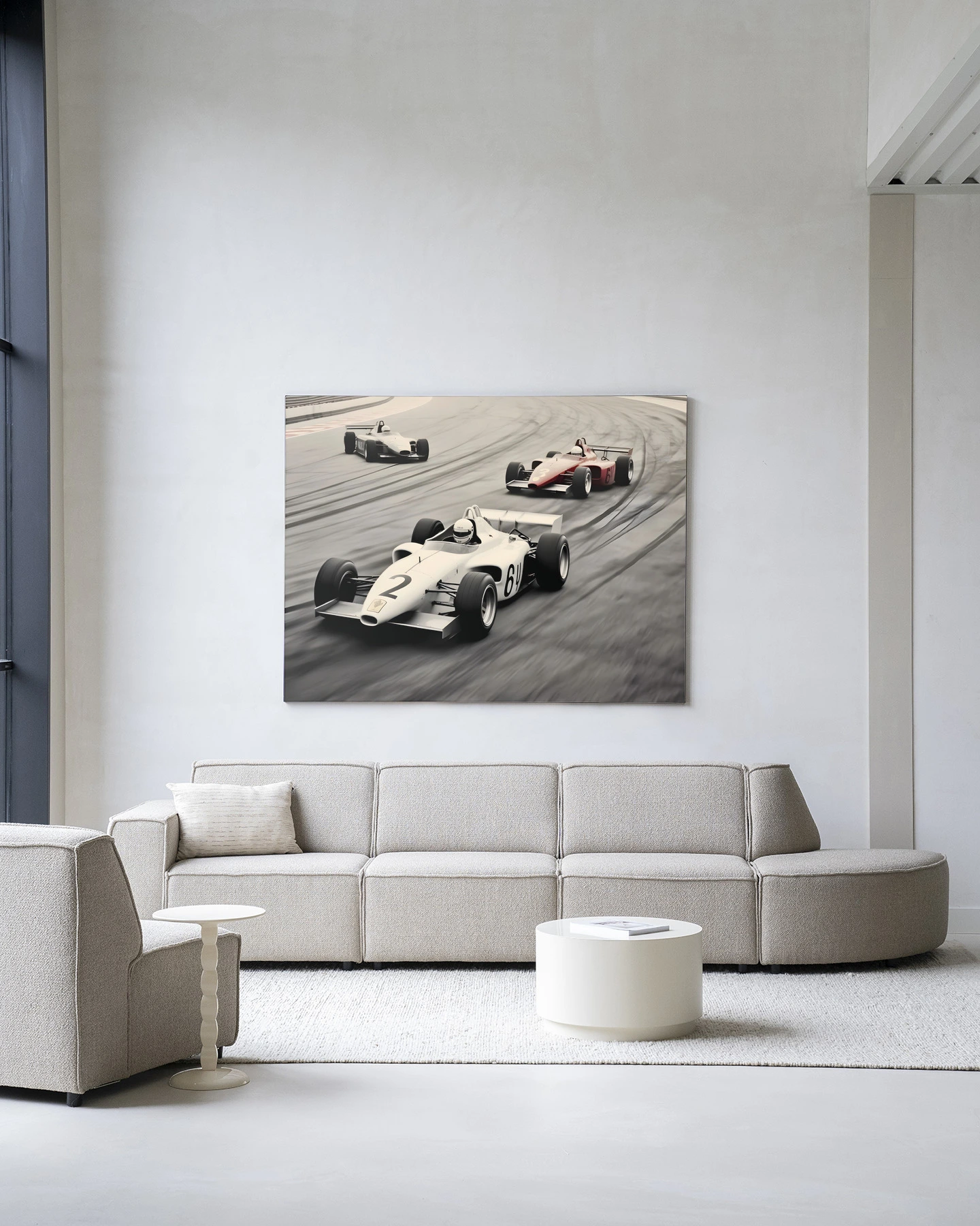 Wandkleed Race Track - Urban Cotton