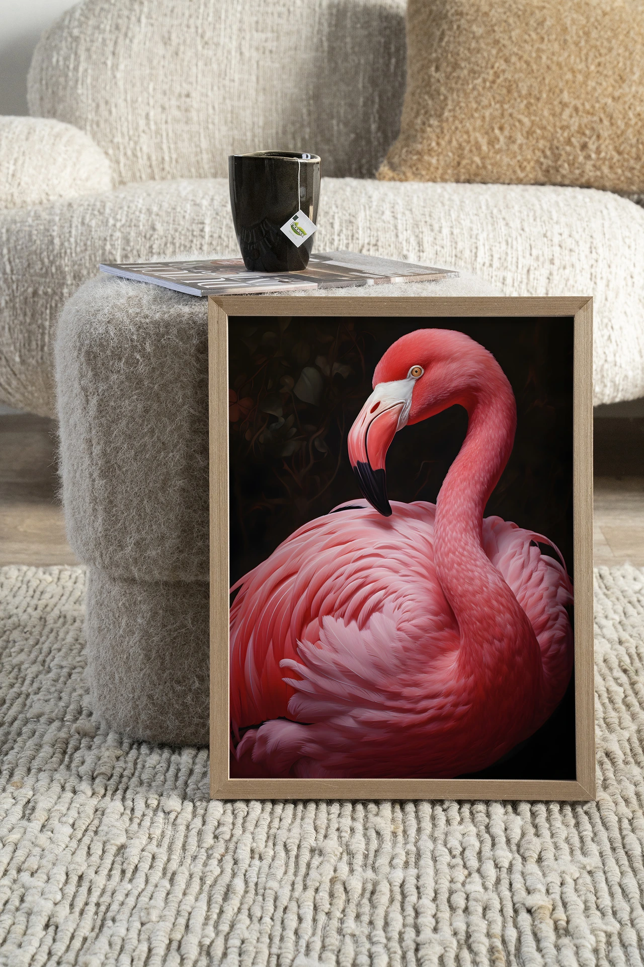 Wandkleed Pink Flamingo - Urban Cotton