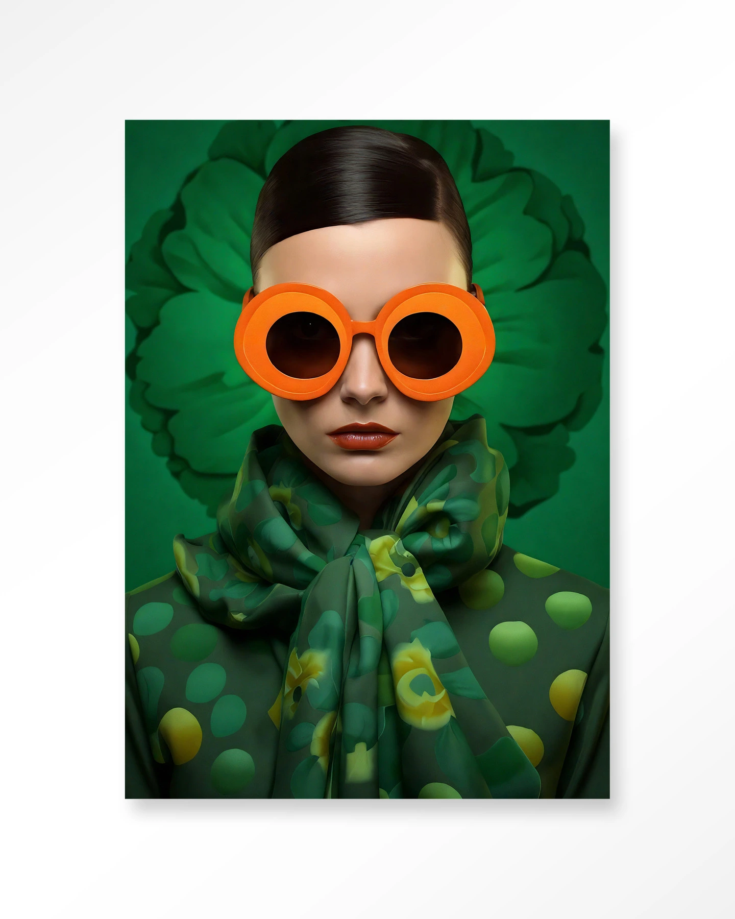 Wandkleed Green Flower - Urban Cotton