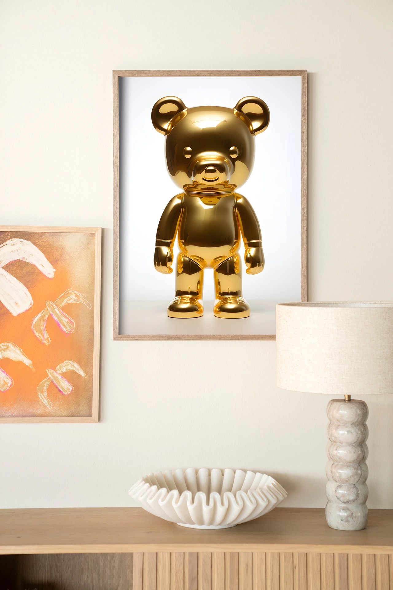Wandkleed Golden Teddybear - Urban Cotton