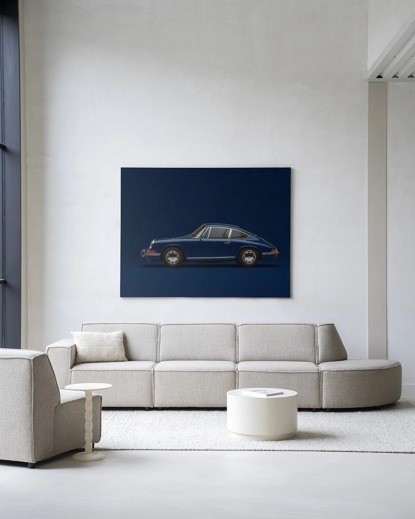 Wandkleed Blue Porsche - Urban Cotton