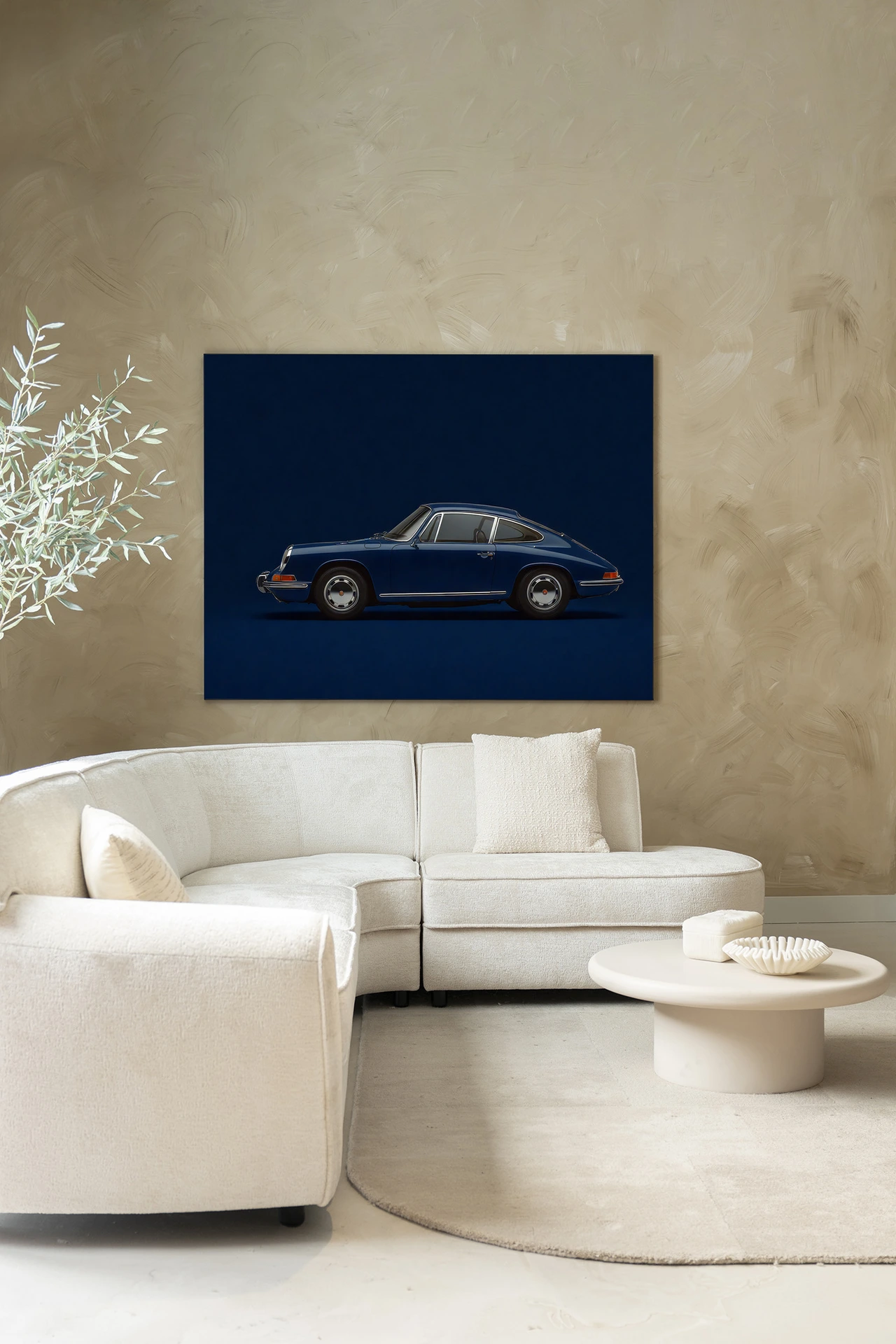 Wandkleed Blue Porsche - Urban Cotton