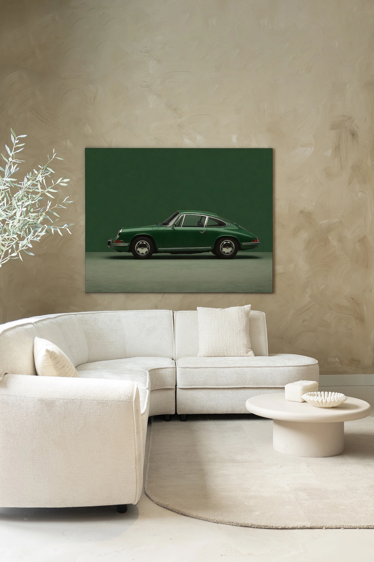 Wandkleed Green Porsche - Urban Cotton