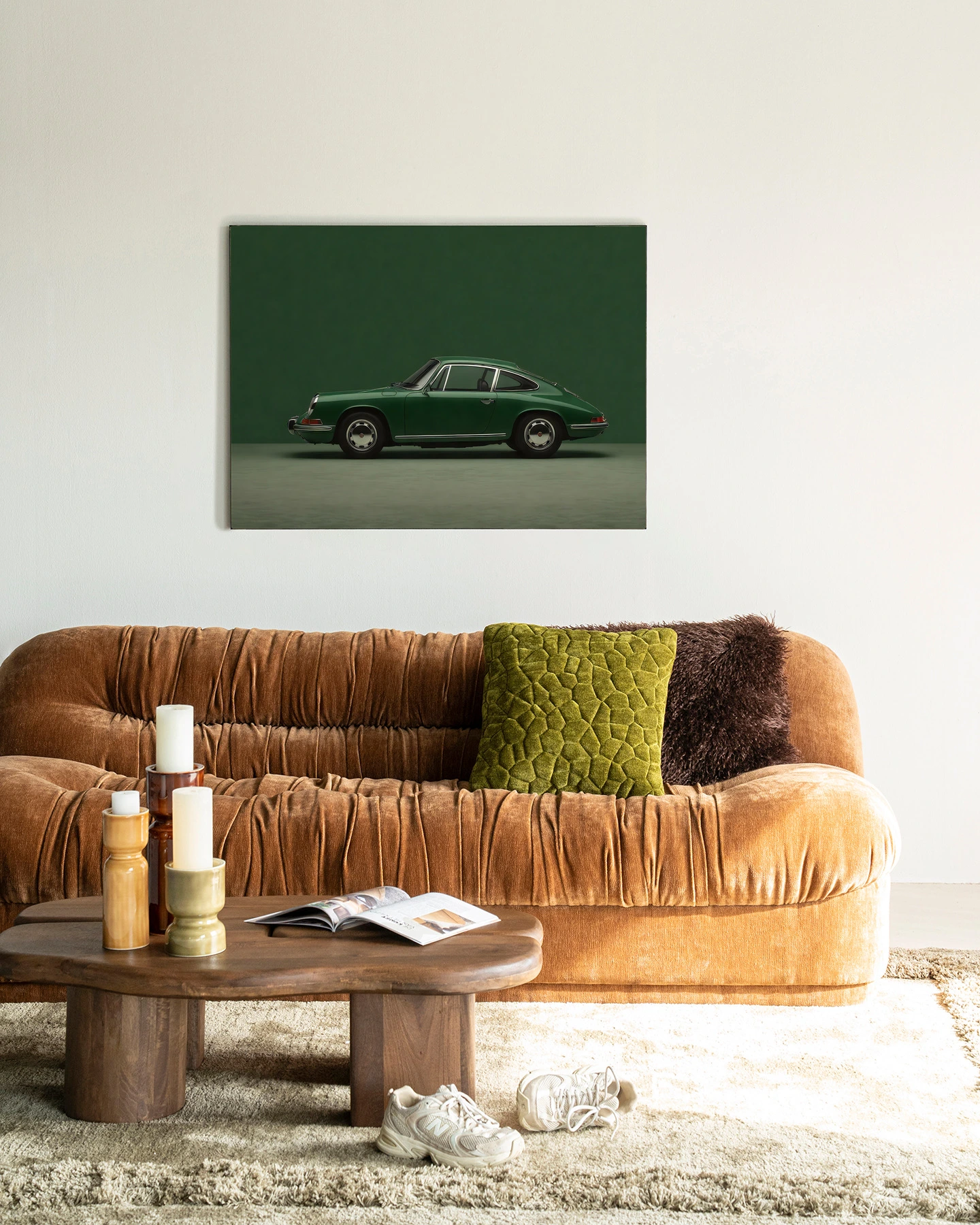 Wandkleed Green Porsche - Urban Cotton