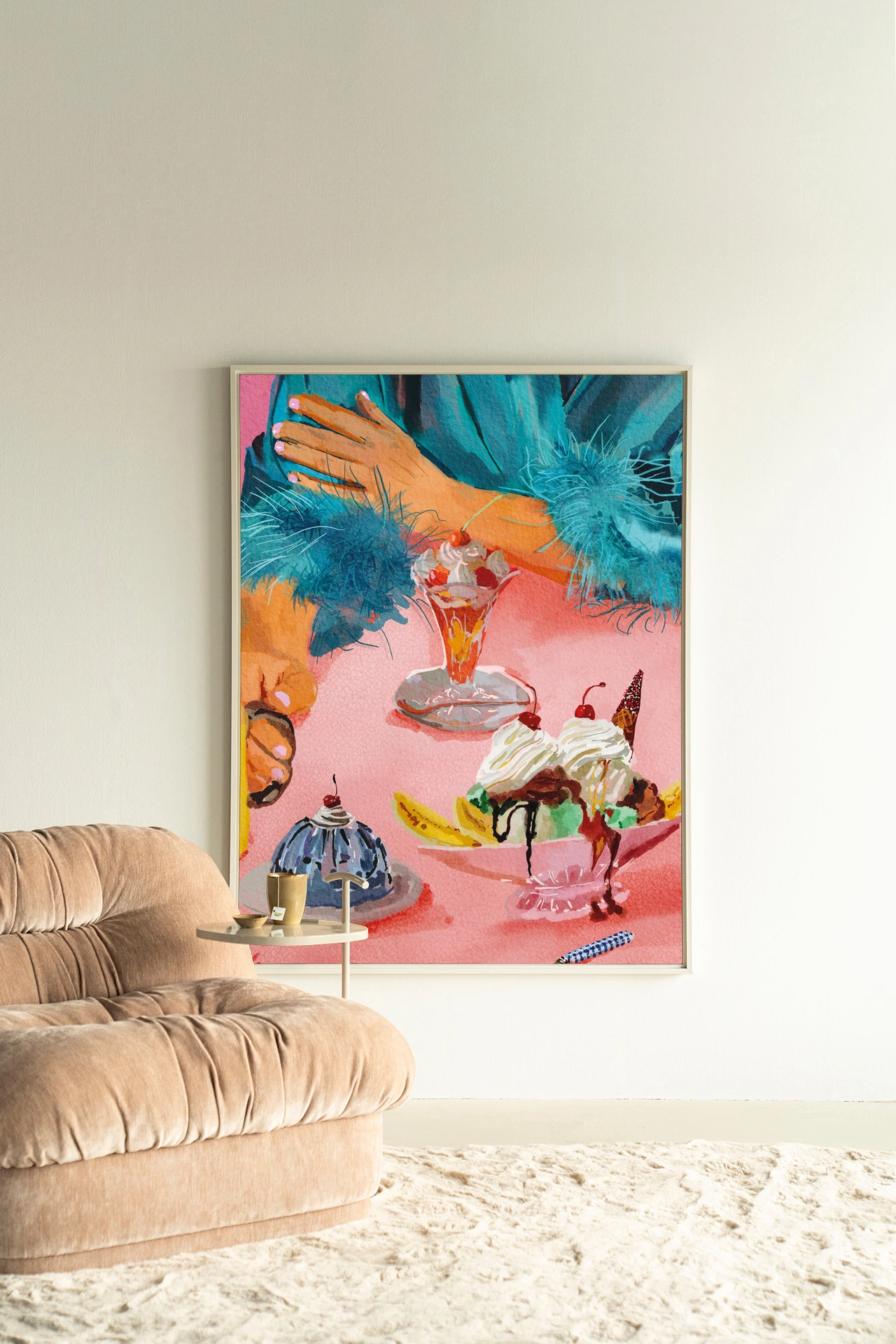 Wandkleed Ice Creams - Urban Cotton