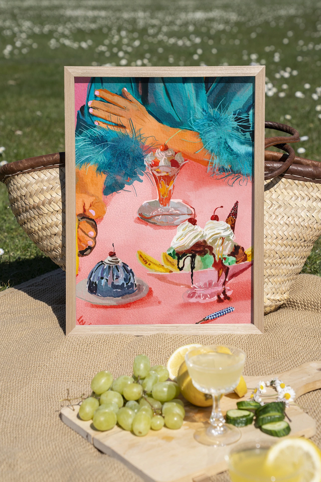 Wandkleed Ice Creams - Urban Cotton