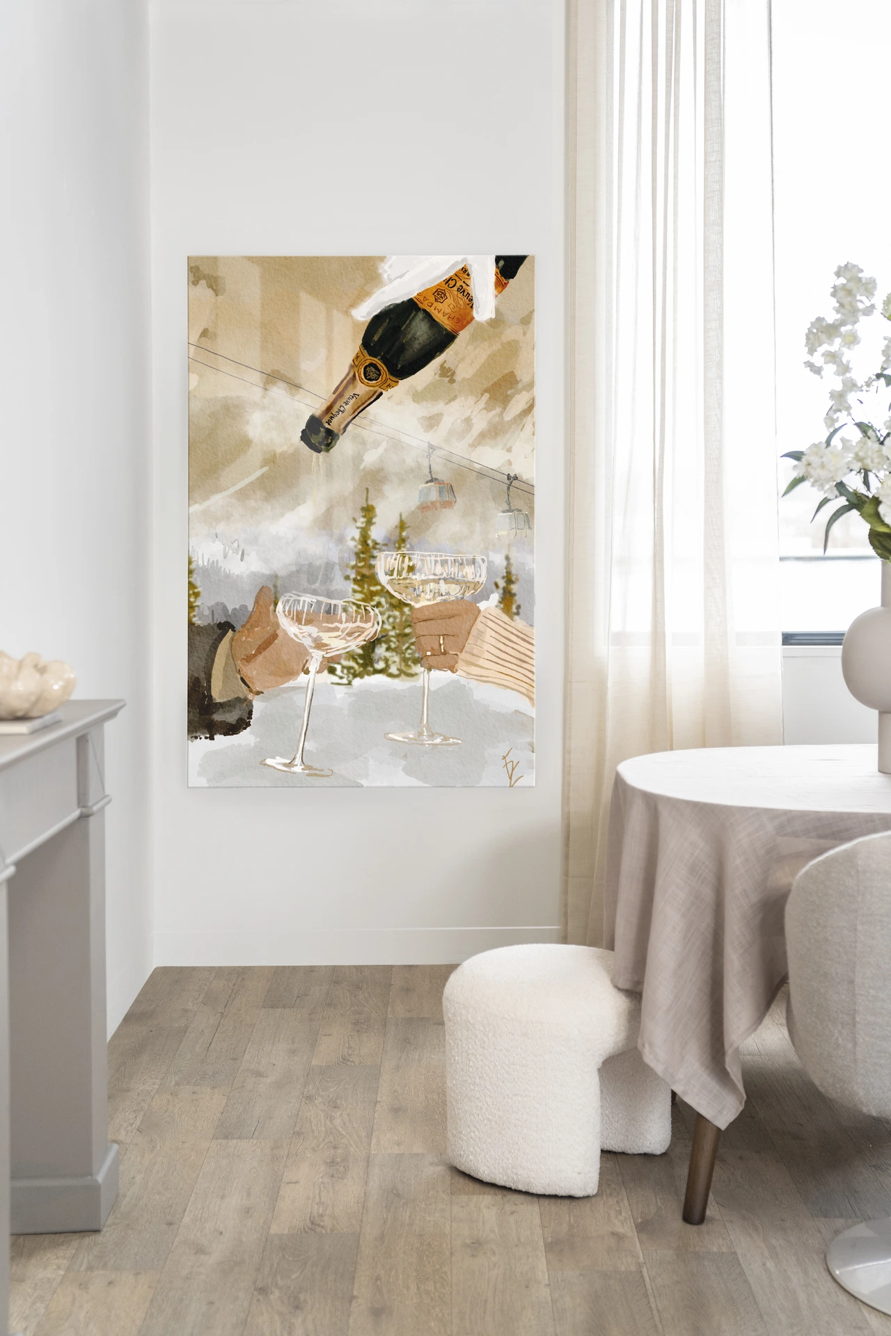 Wandkleed Winter Champagne - Urban Cotton