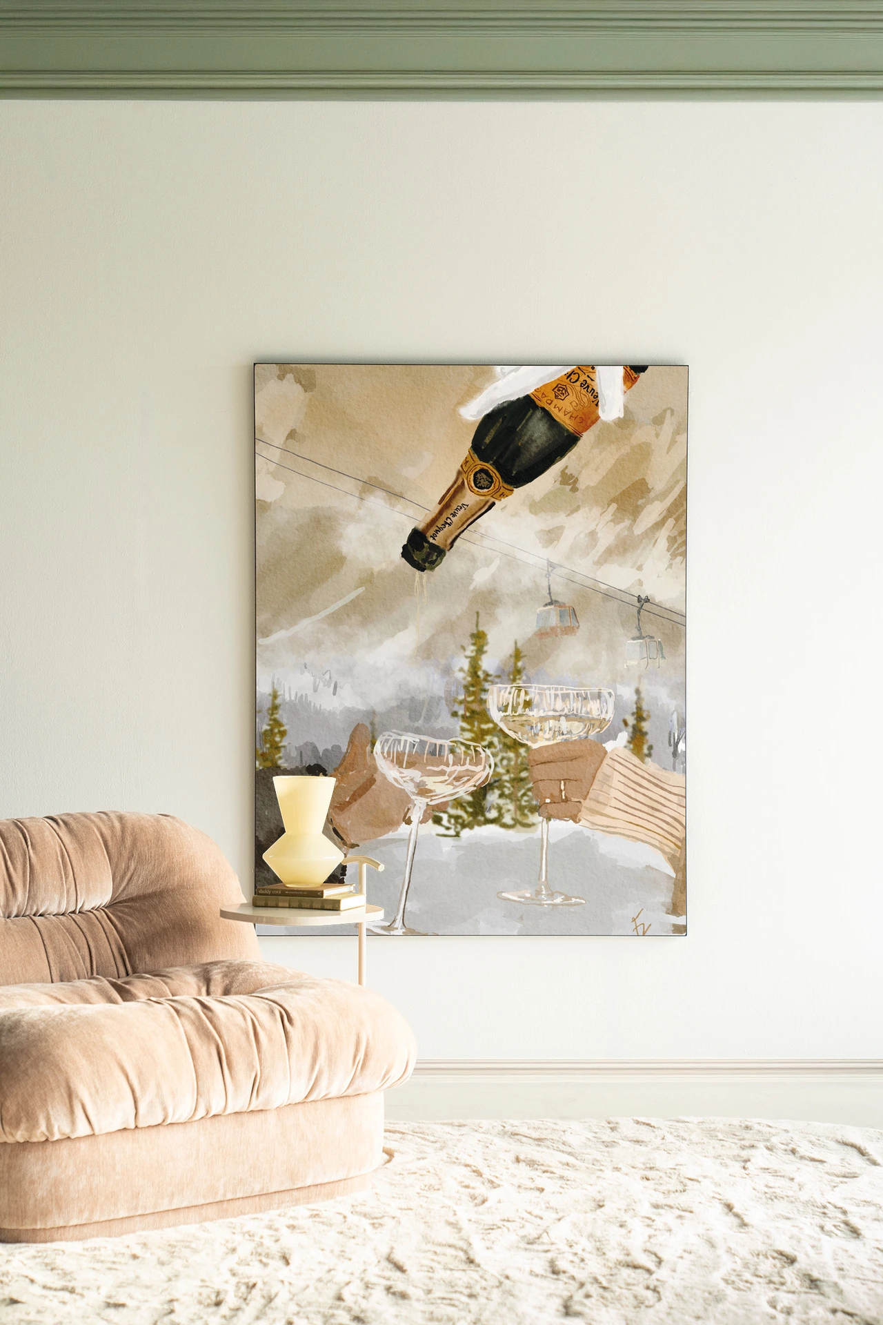 Wandkleed Winter Champagne - Urban Cotton