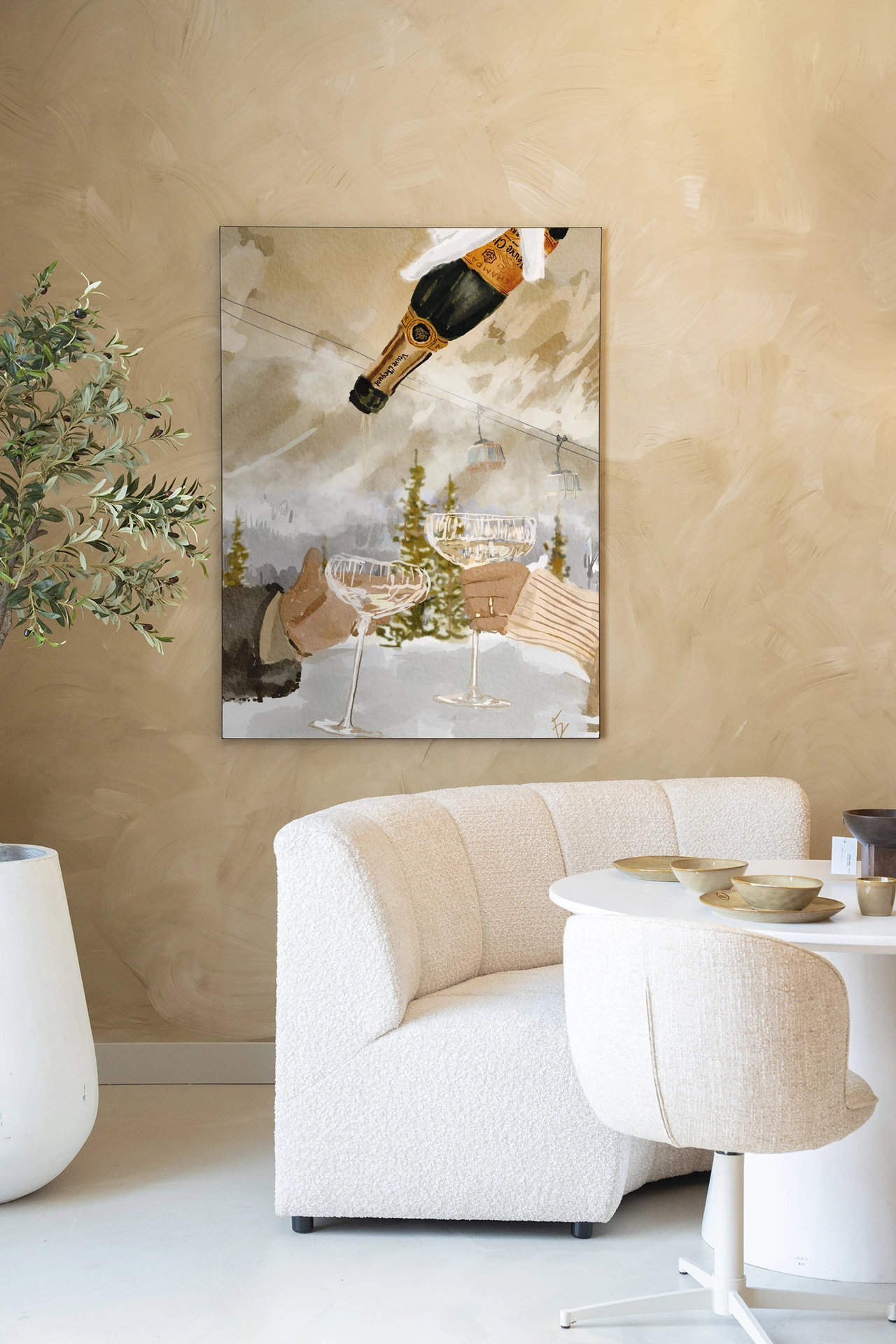 Wandkleed Winter Champagne - Urban Cotton