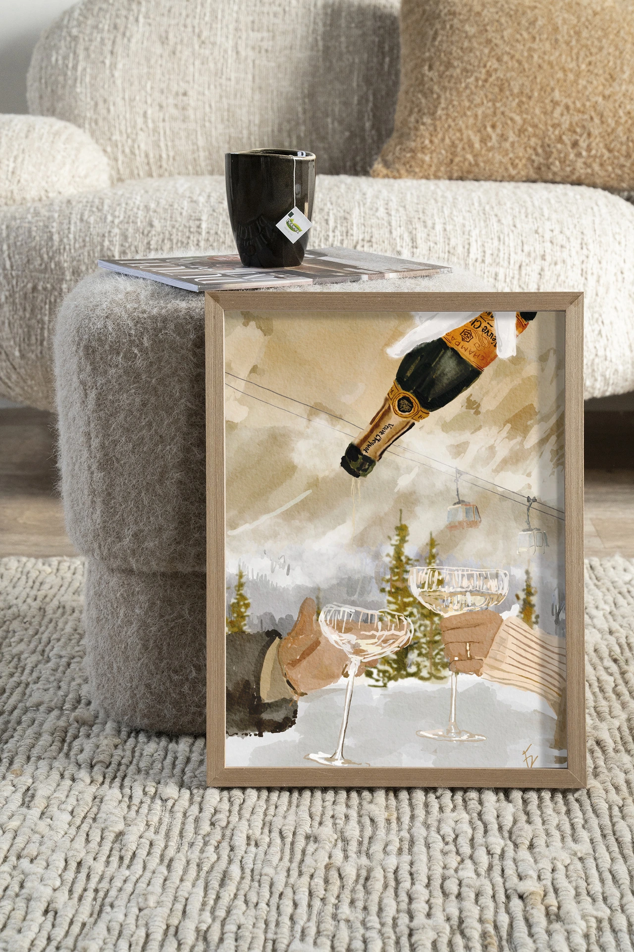 Wandkleed Winter Champagne - Urban Cotton